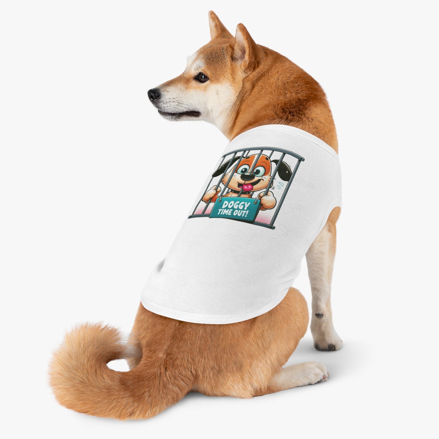 Train to Sustain - Cute Dog Tank Top - 'Doggy Time Out!'