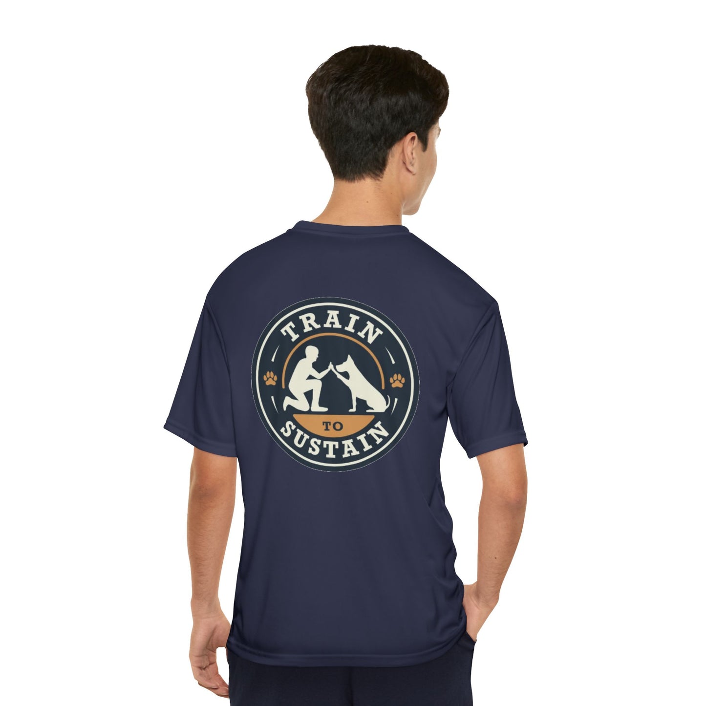 Train to Sustain - Dog Owner Performance Fitness T-Shirt