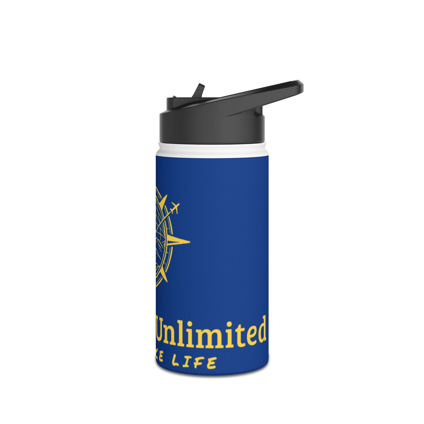 Bucket List Unlimited Stainless Steel Water Bottle, Standard Lid