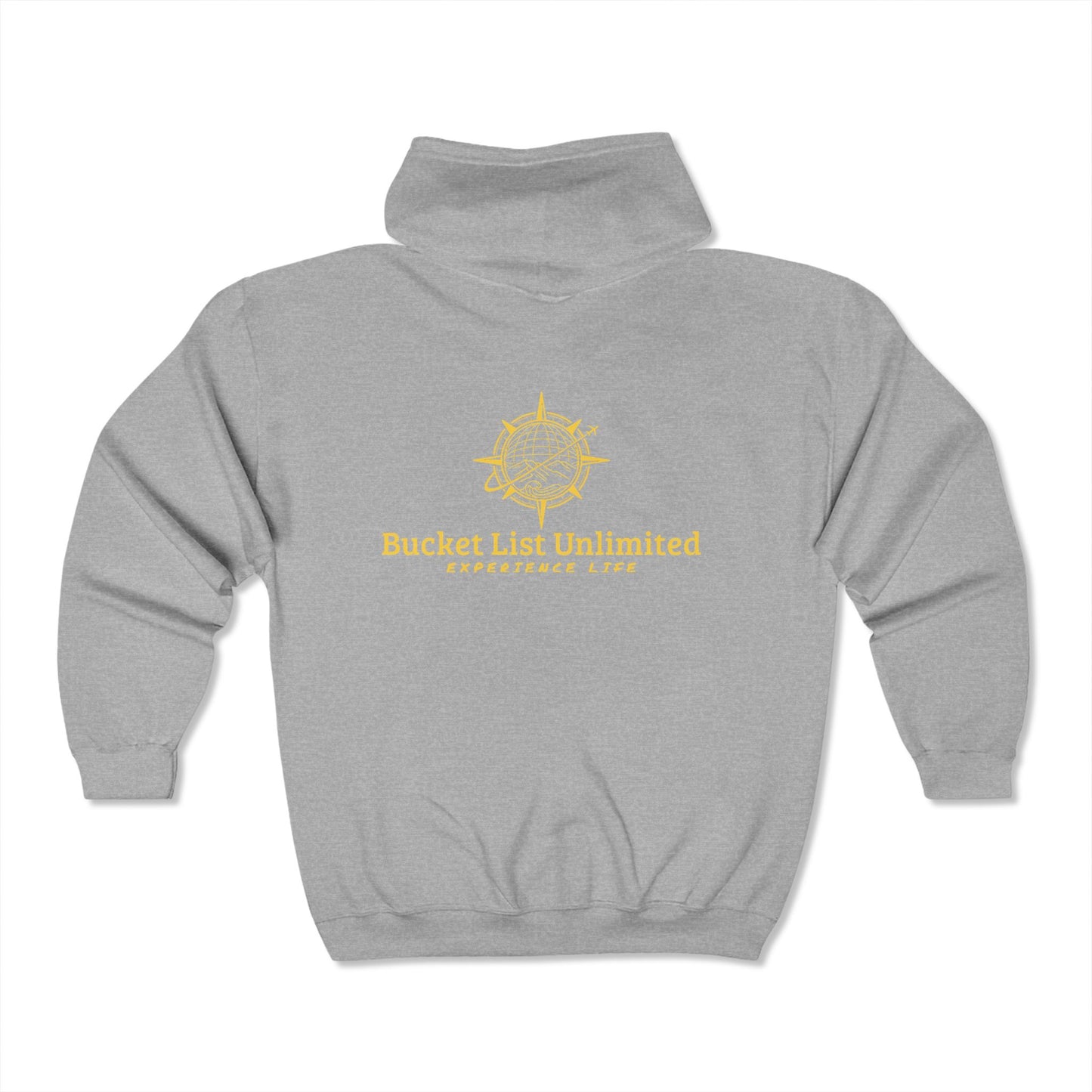 Bucket List Unlimited Unisex Heavy Blend™ Full Zip Hooded Sweatshirt