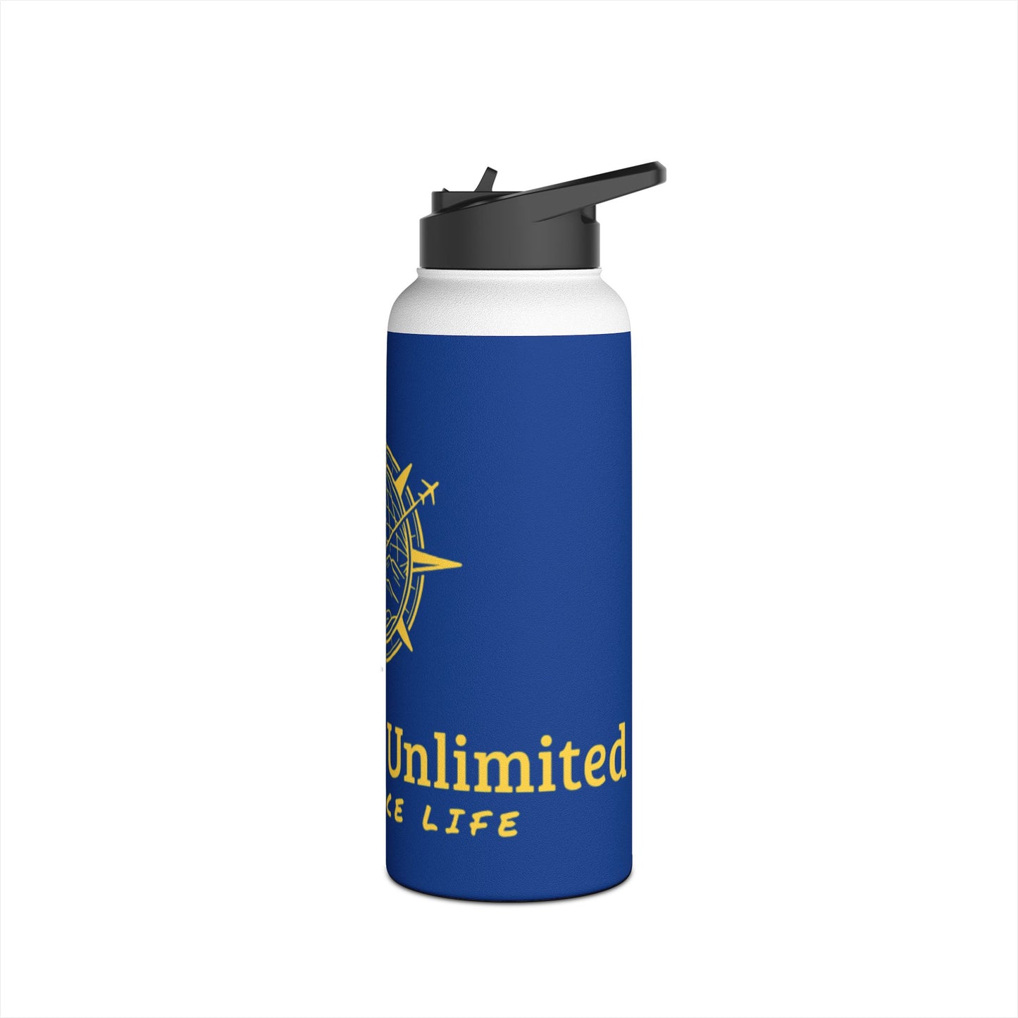 Bucket List Unlimited Stainless Steel Water Bottle, Standard Lid
