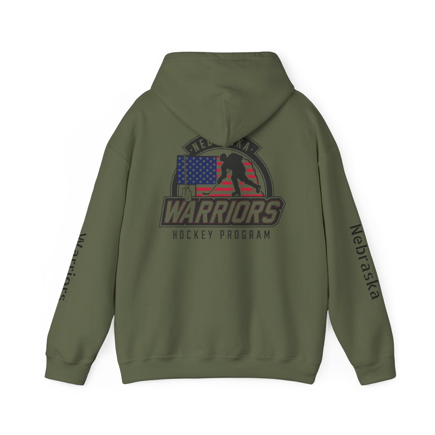 Nebraska Warriors Hockey Program - Hooded Sweatshirt