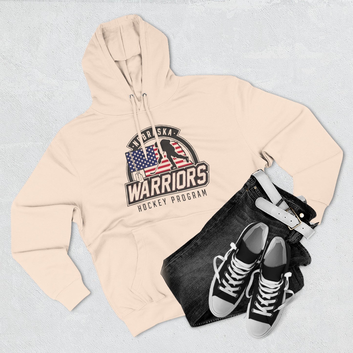 Nebraska Warriors Hockey Program - Fleece Hoodie (FB)