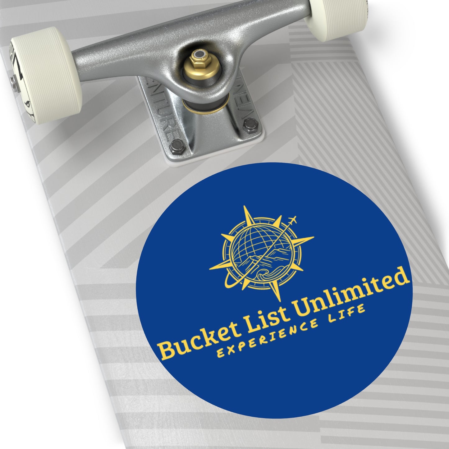 Bucket List Unlimited Round Vinyl Stickers