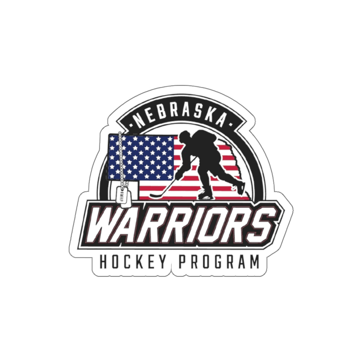 Nebraska Warriors Hockey Program - Die-Cut Stickers