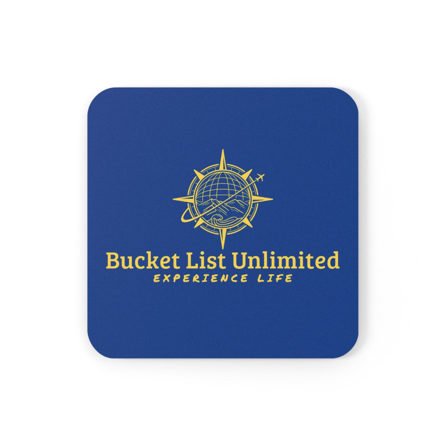 Bucket List Unlimited Cork Back Coaster