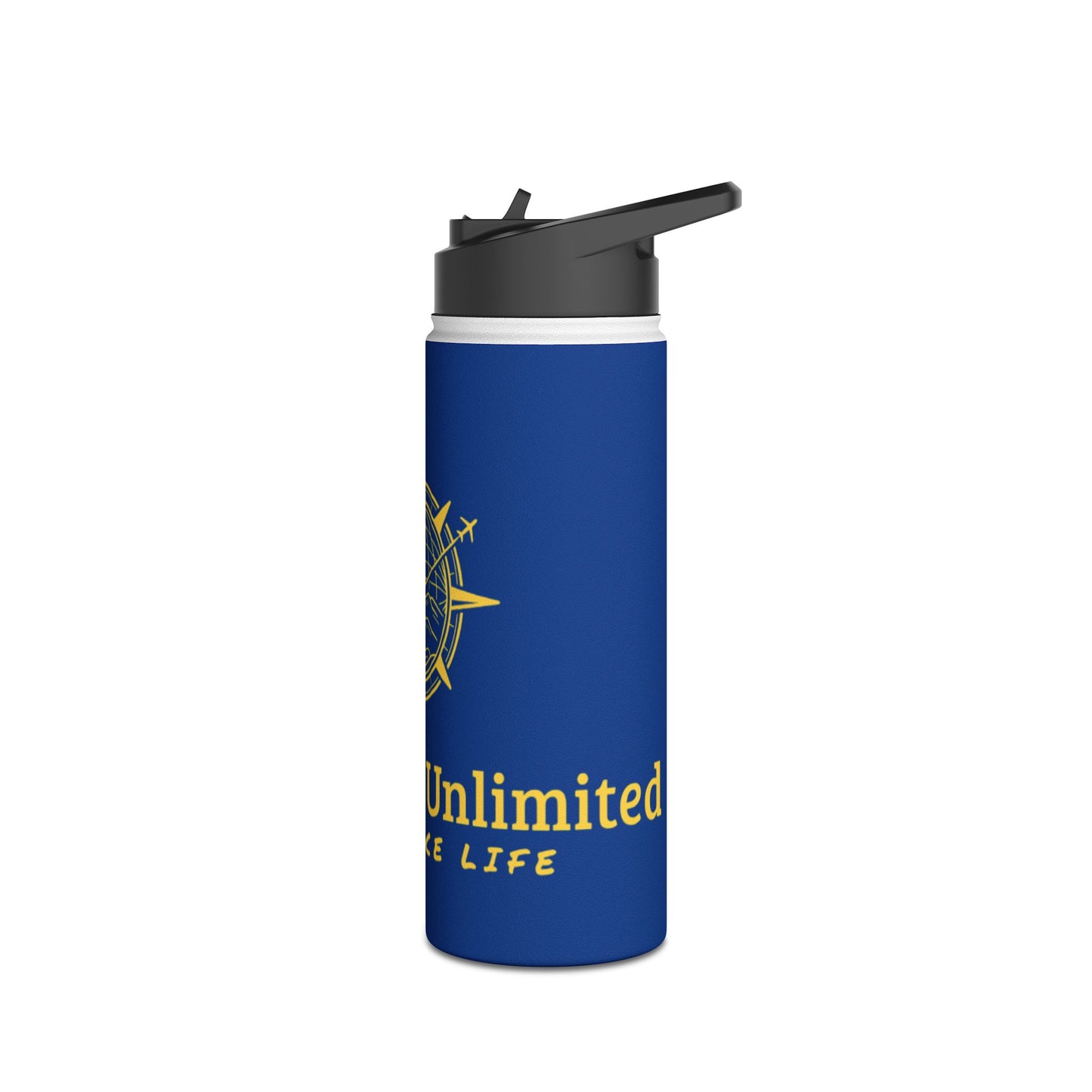 Bucket List Unlimited Stainless Steel Water Bottle, Standard Lid
