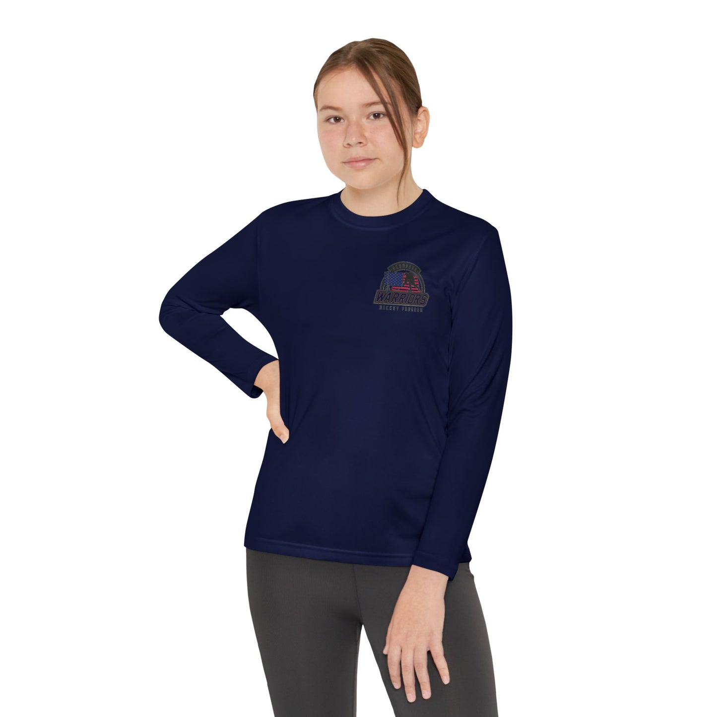 Nebraska Warriors Hockey Program Long Sleeve Tee Youth