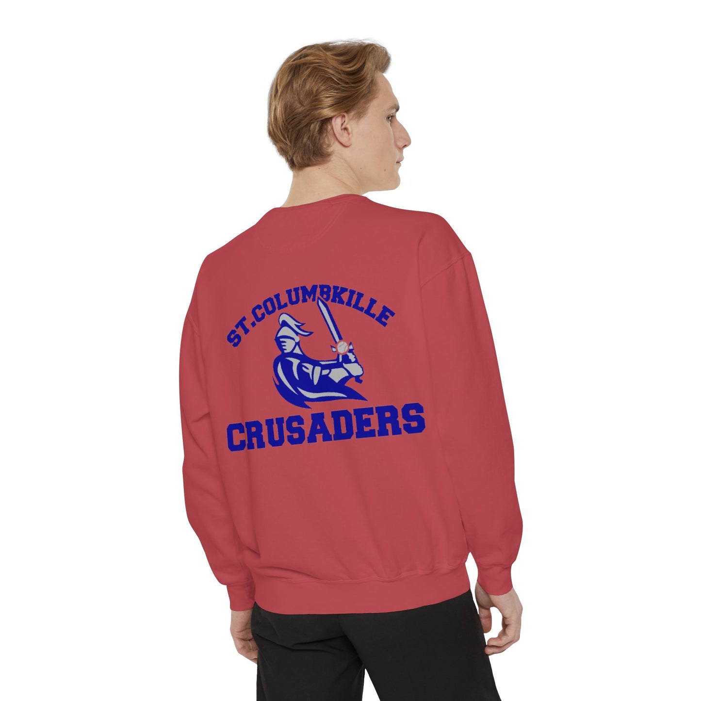 St. Columbkille Crusaders - Unisex Garment-Dyed Sweatshirt