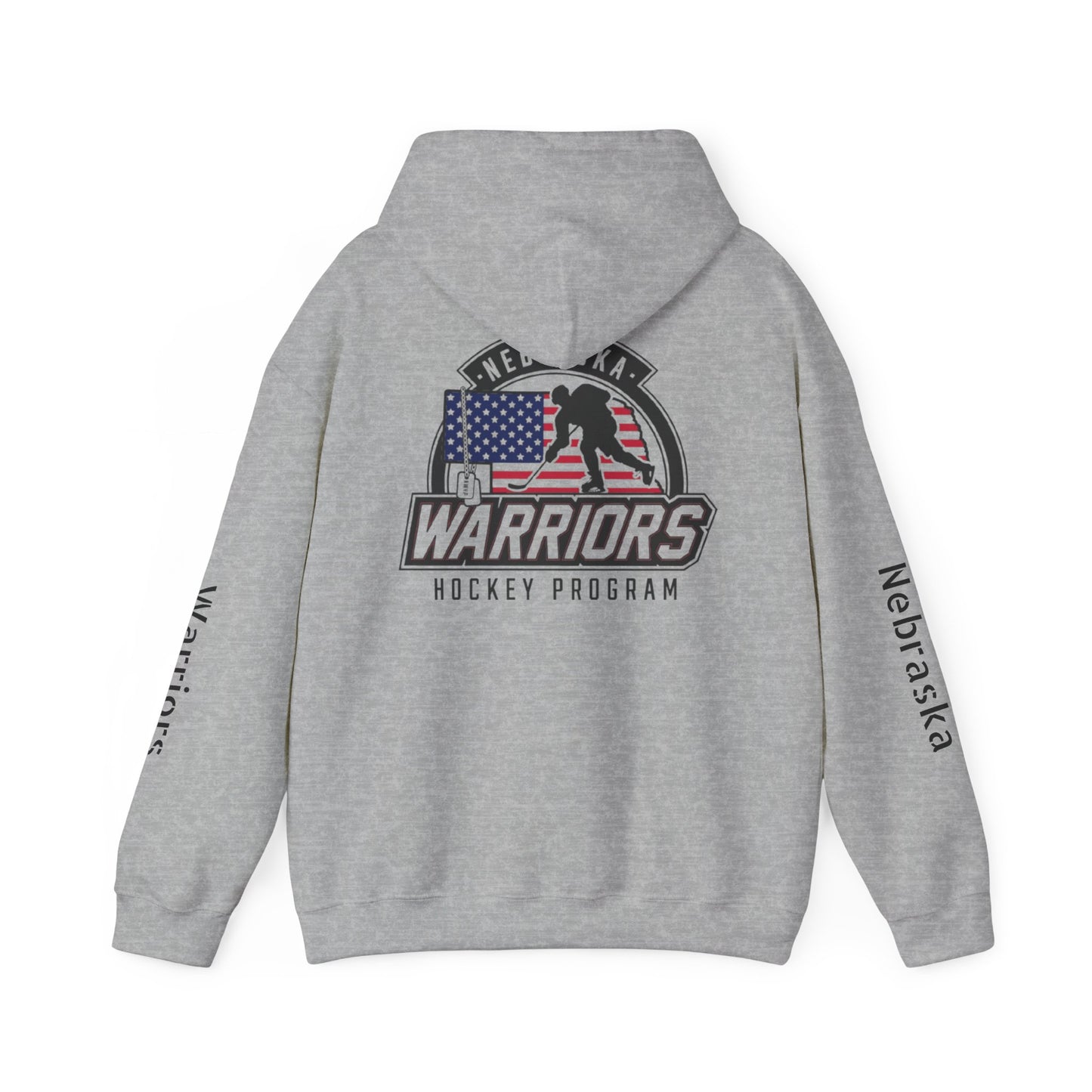 Nebraska Warriors Hockey Program - Hooded Sweatshirt