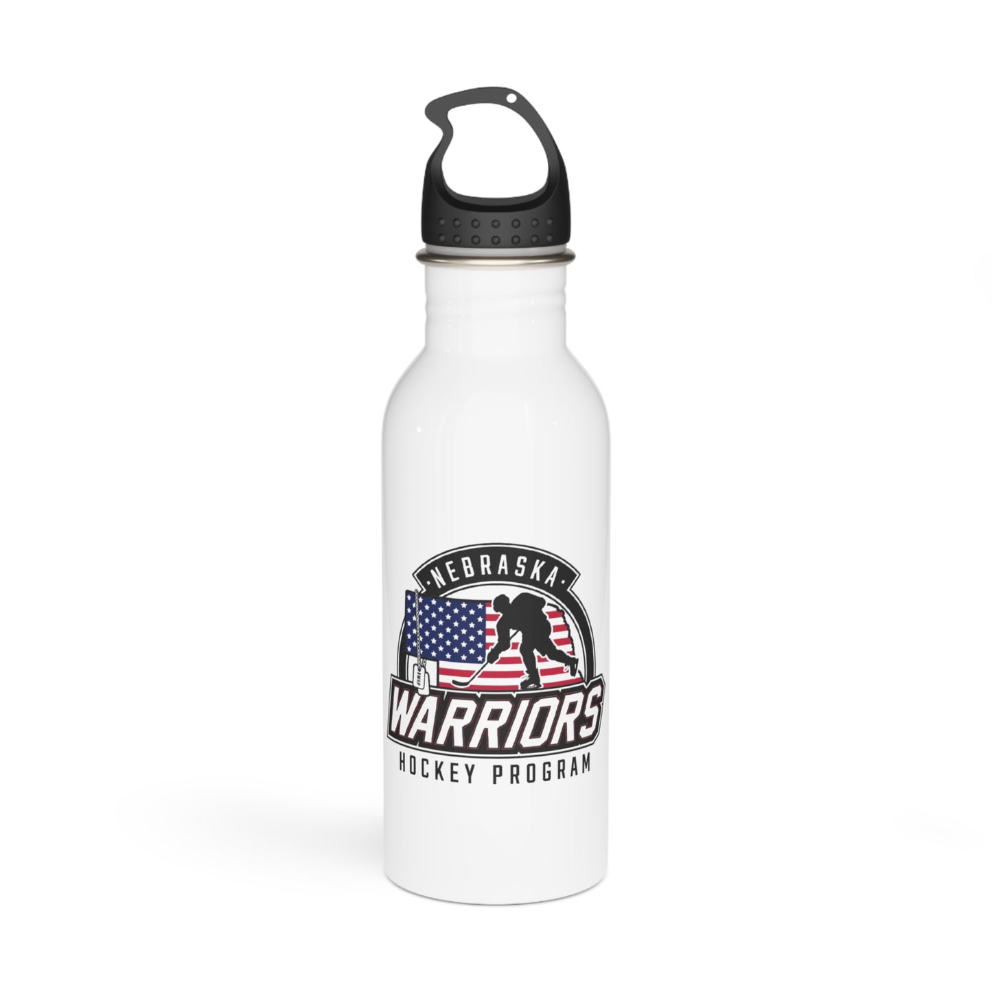 Nebraska Warriors Hockey Program - Stainless Steel Water Bottle