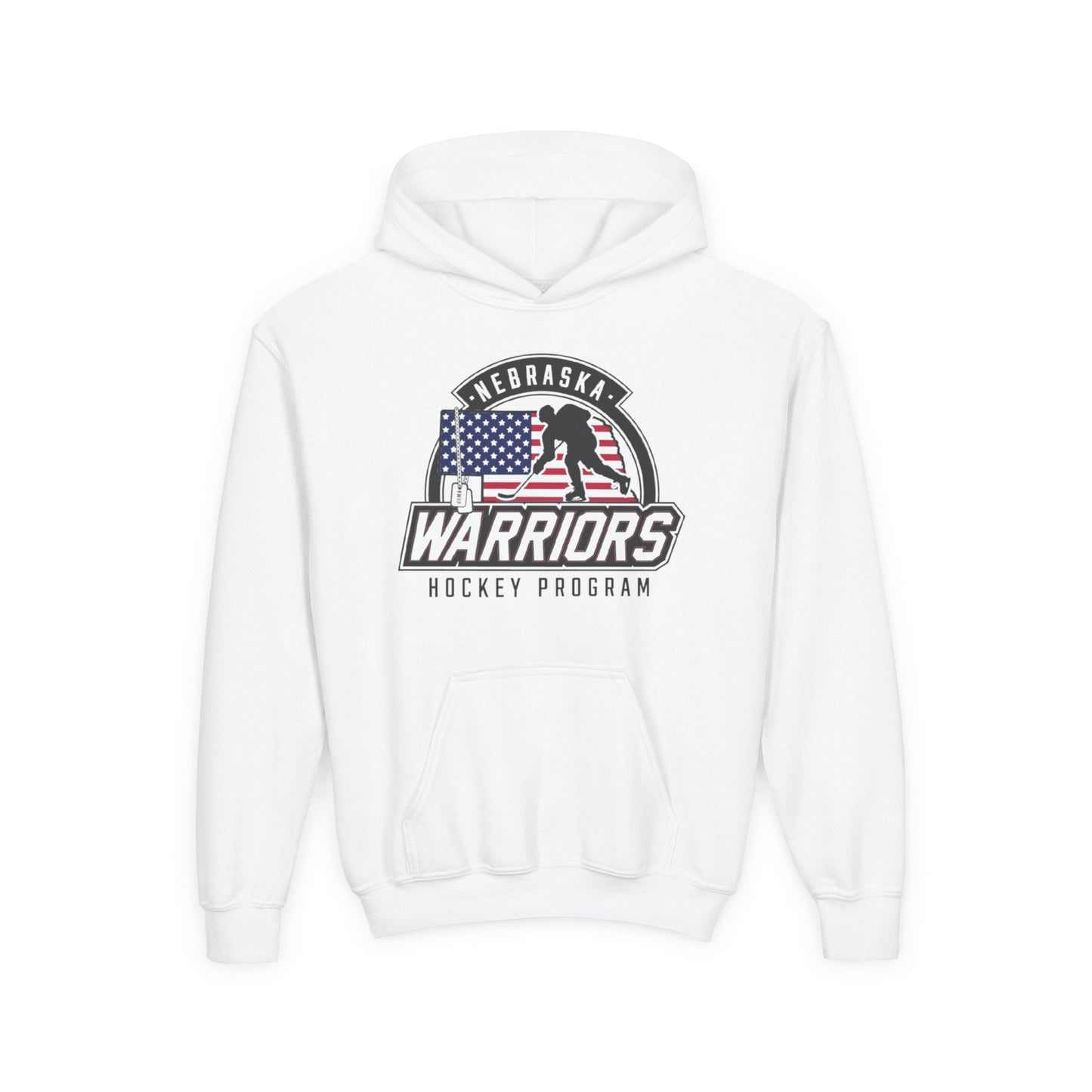 Nebraska Warriors Hockey Program Youth Hooded Sweatshirt