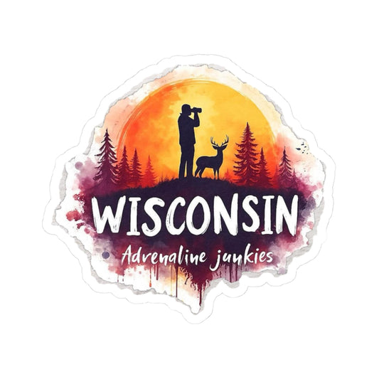 Wisconsin Adrenaline Junkies - Kiss-Cut Stickers
