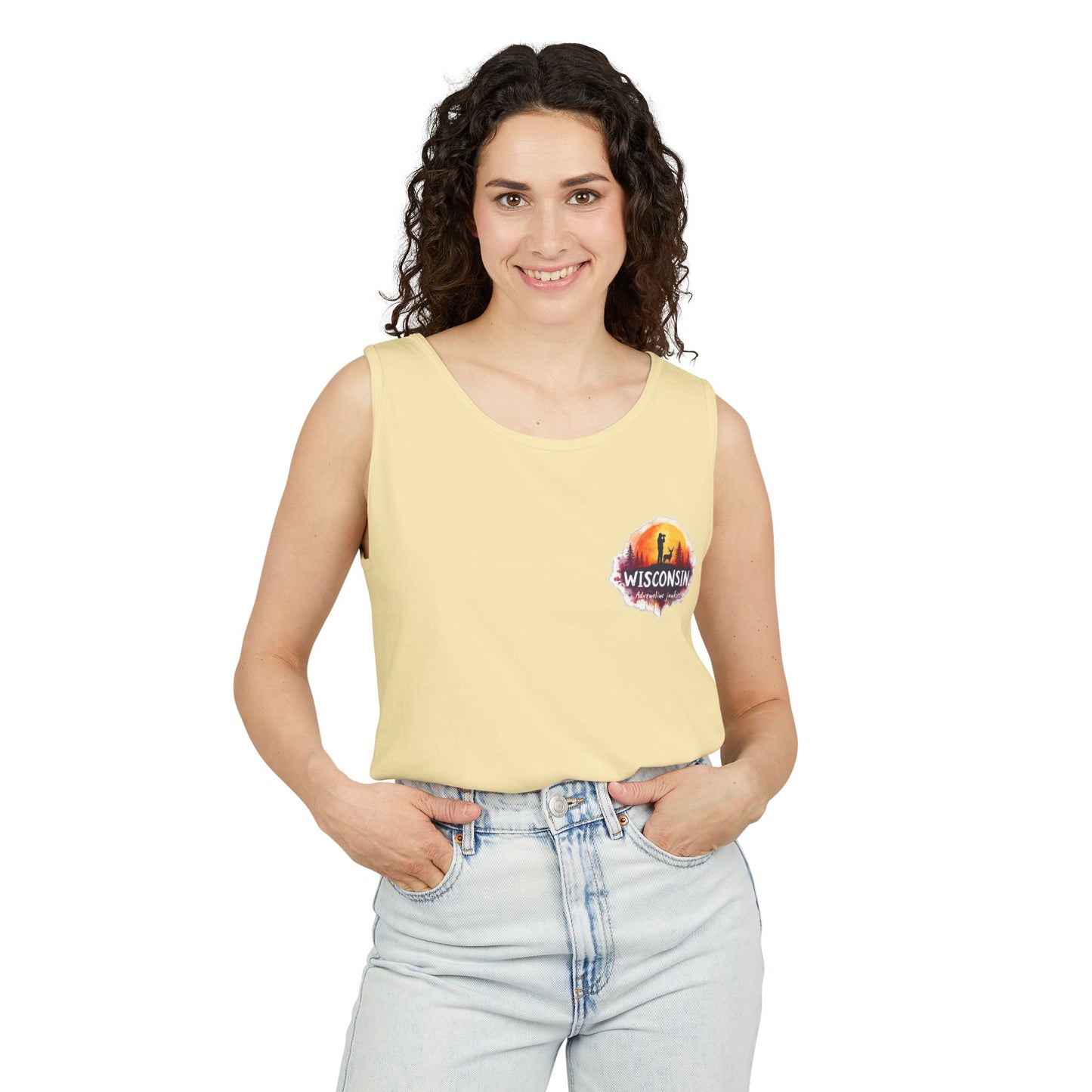 Wisconsin Adrenaline Junkies - Unisex Garment-Dyed Tank Top
