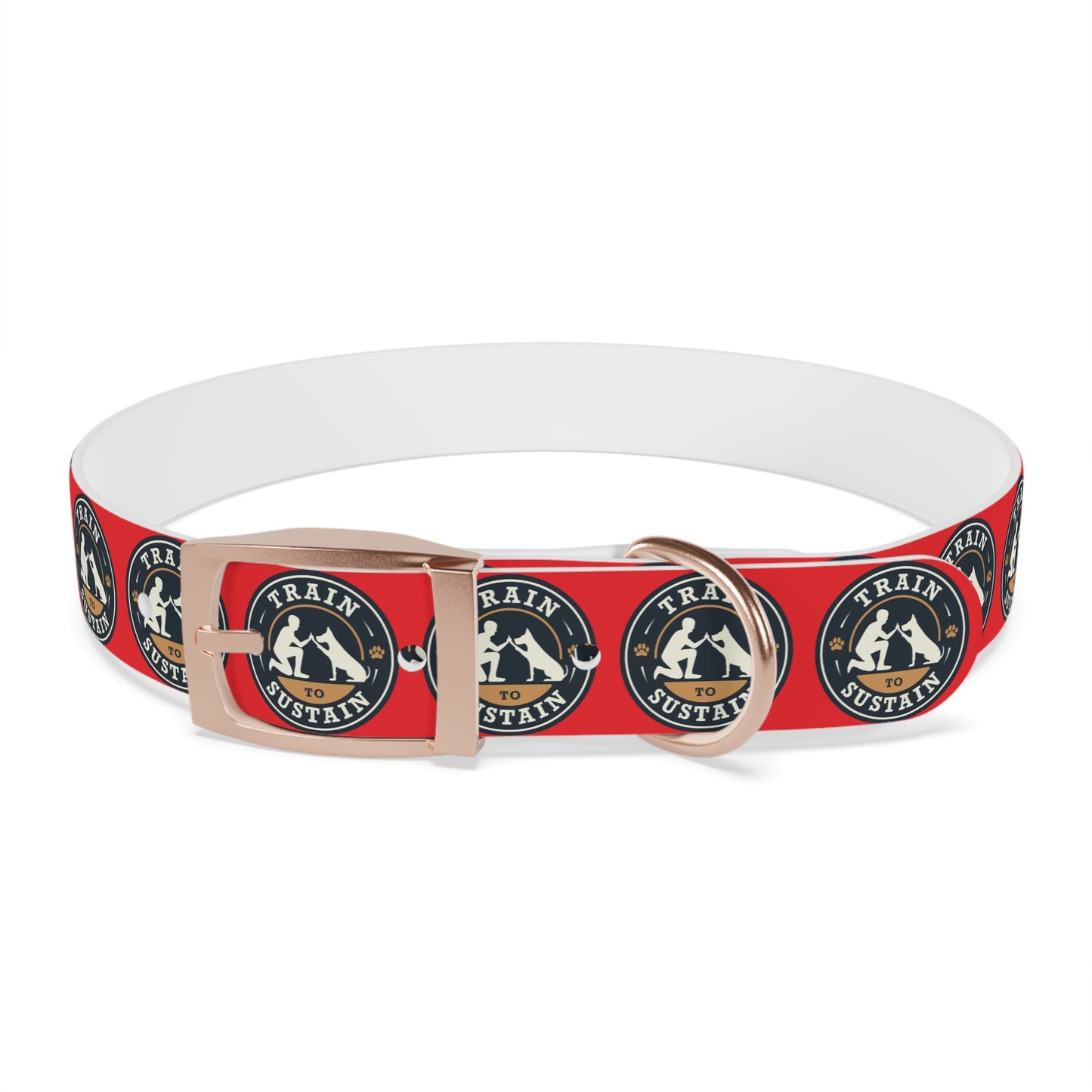 Train to Sustain Design - Dog Collar (Red)