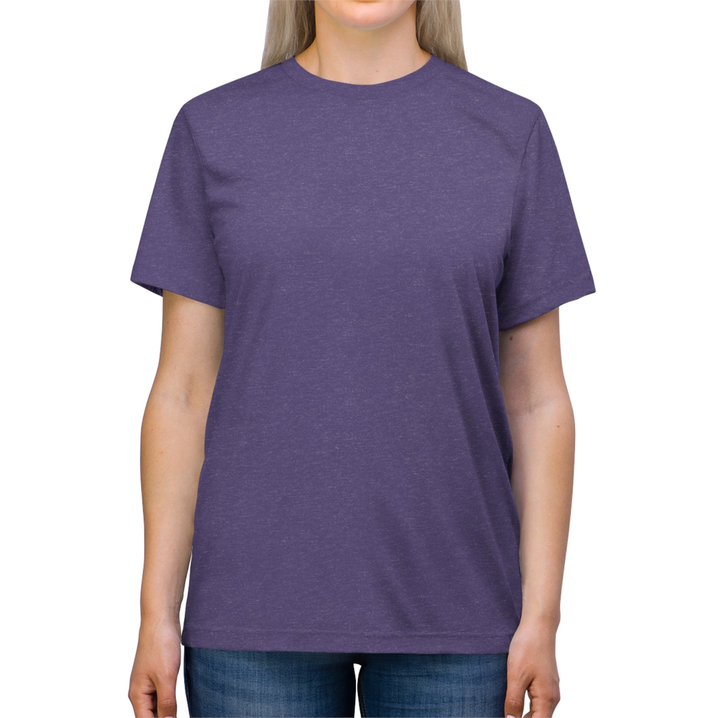 Label in neck - Template - Unisex Triblend Tee