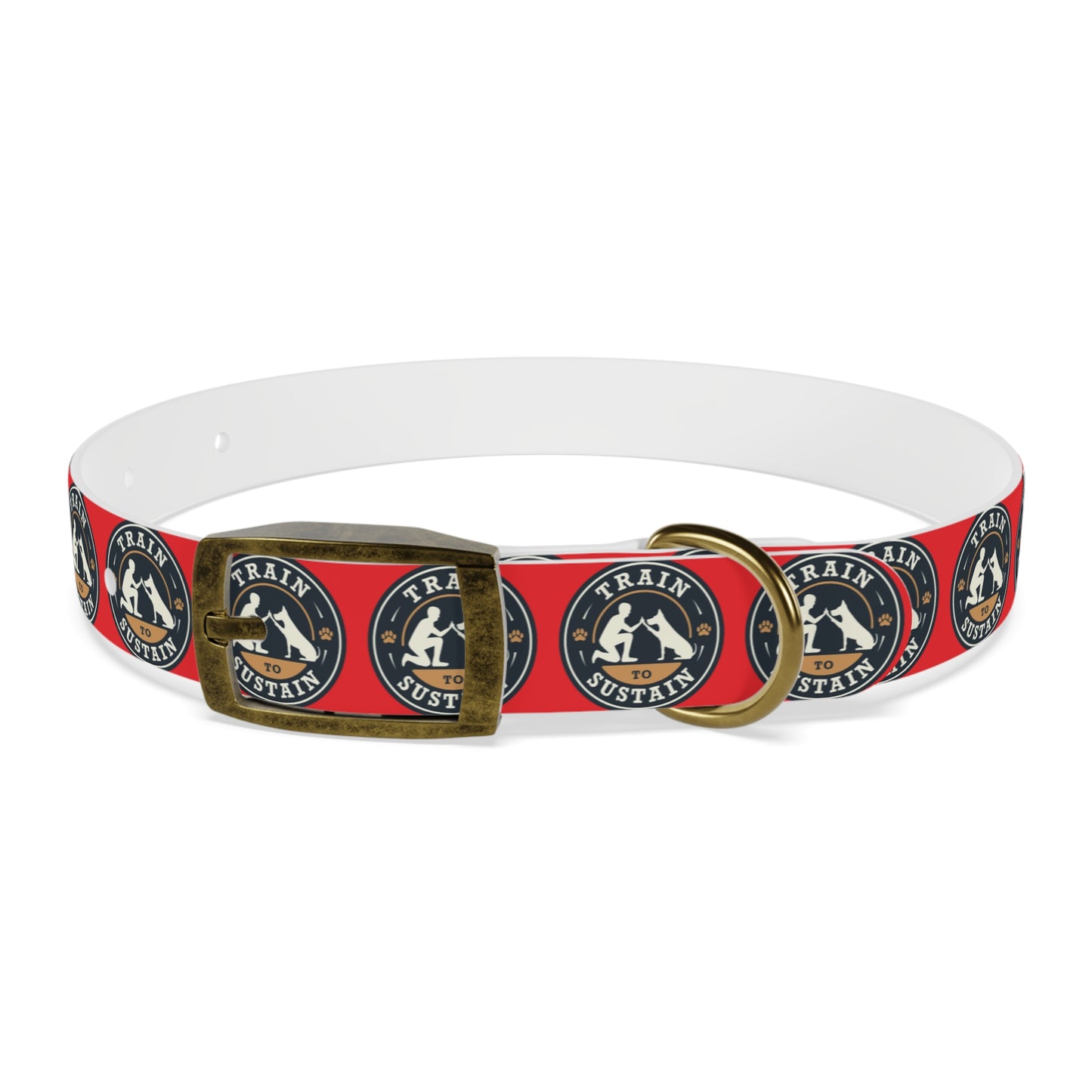 Train to Sustain Design - Dog Collar (Red)