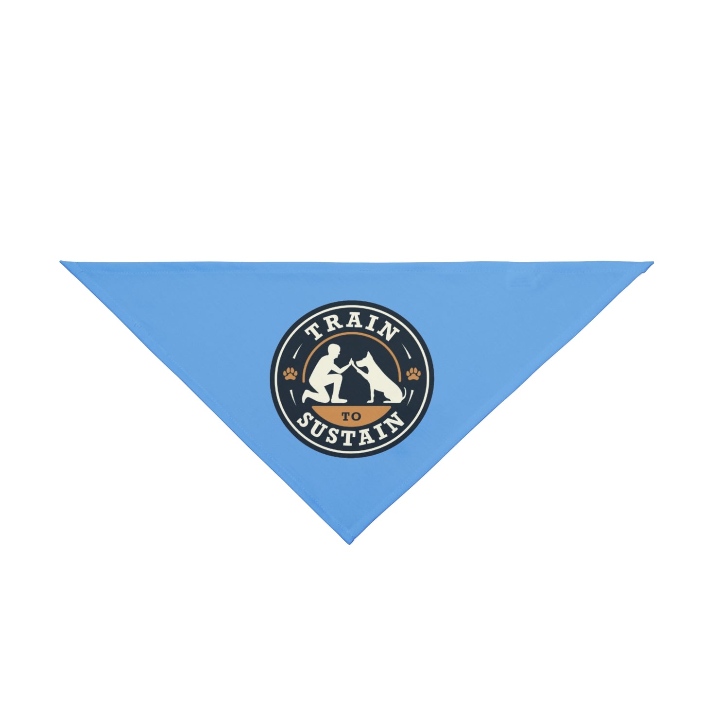 Train to Sustain - Pet Bandana (Blue)