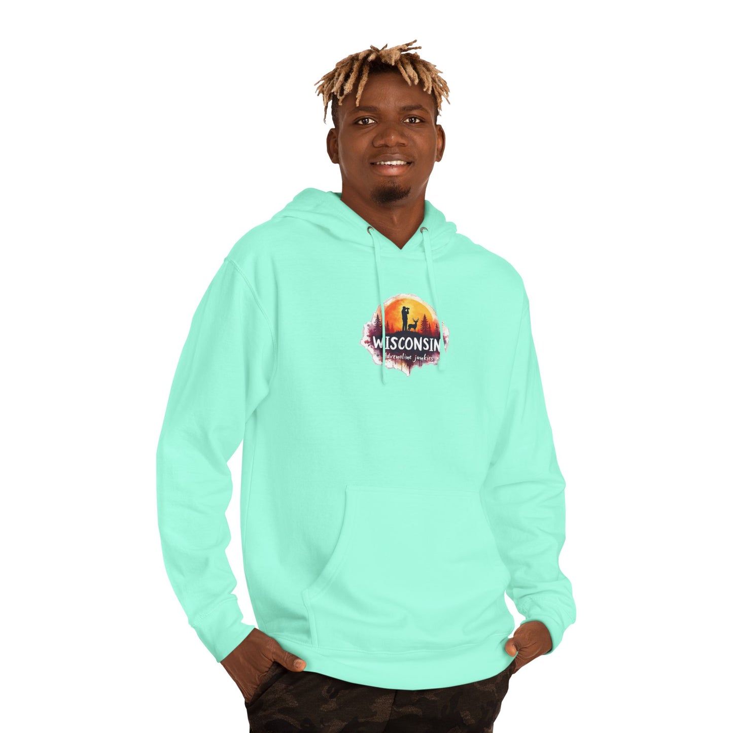 Wisconsin adrenaline junkies - Unisex Hooded Sweatshirt