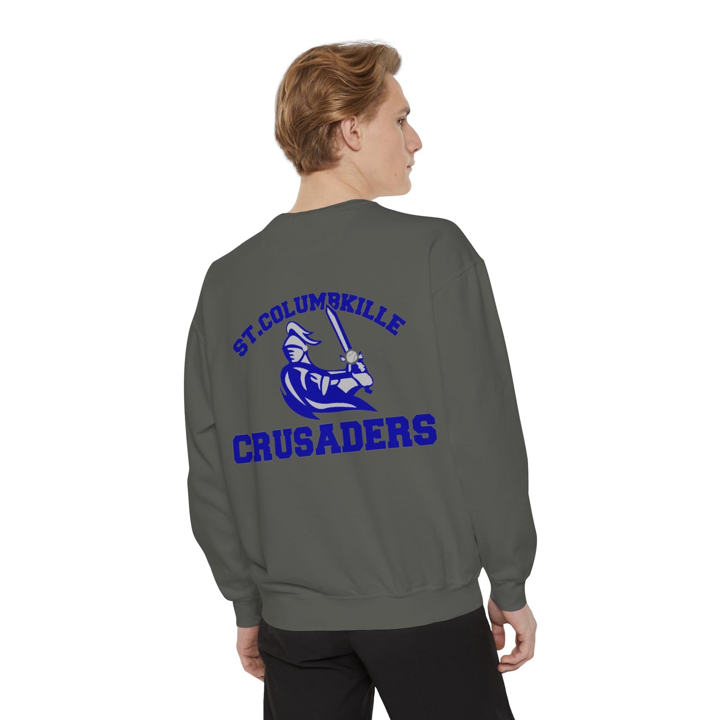 St. Columbkille Crusaders - Unisex Garment-Dyed Sweatshirt