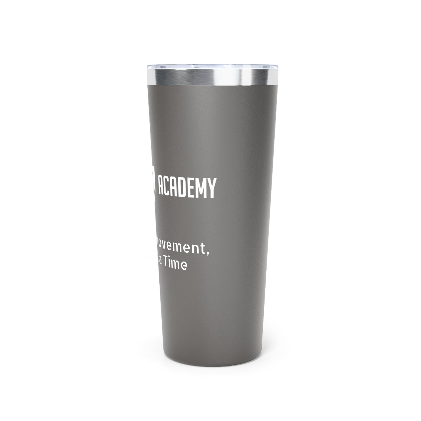 Training 101 Academy Copper Vacuum Insulated Tumbler, 22oz Continual Improvement, One Cup at a Time