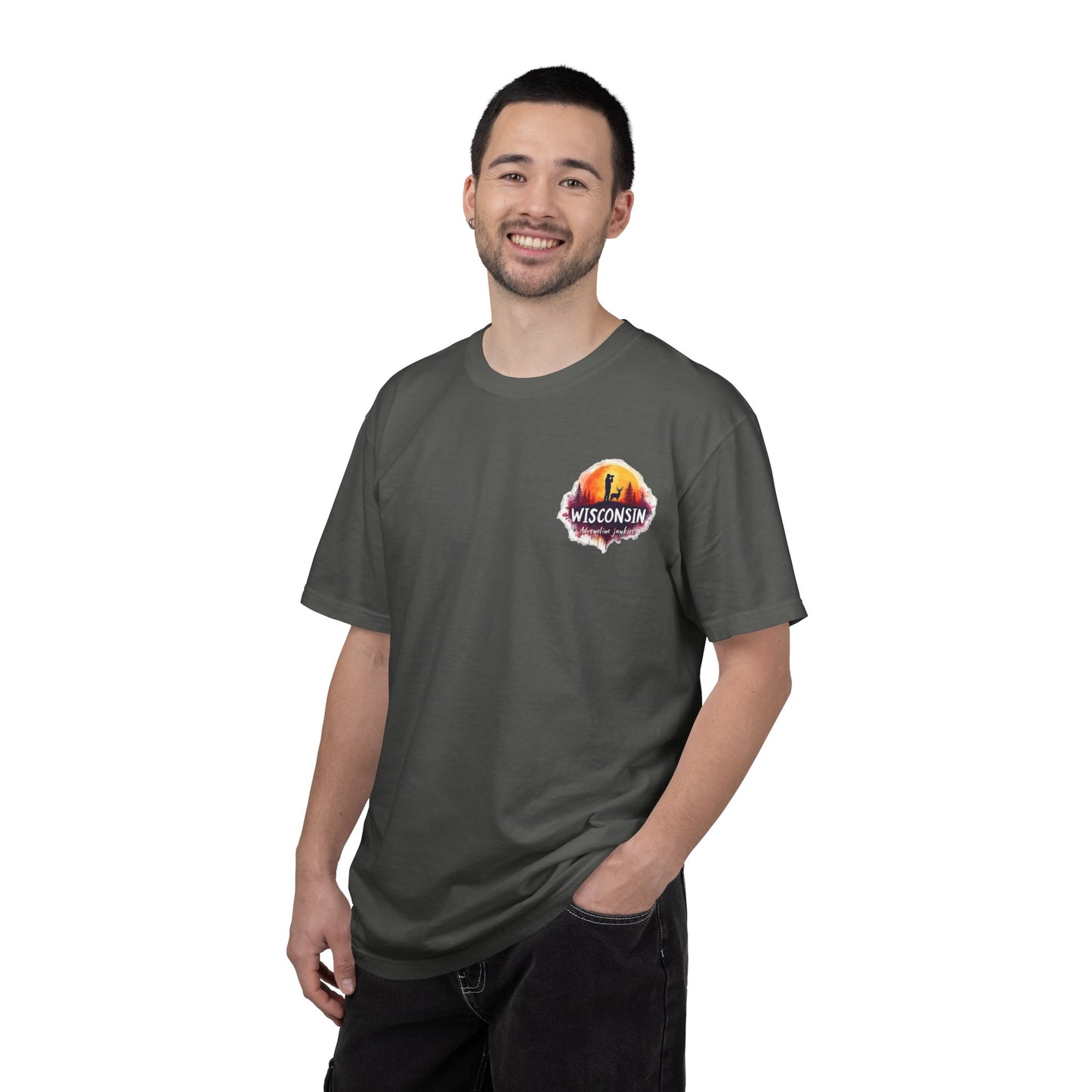 Wisconsin Adrenaline Junkies Unisex Garment-Dyed T-shirt