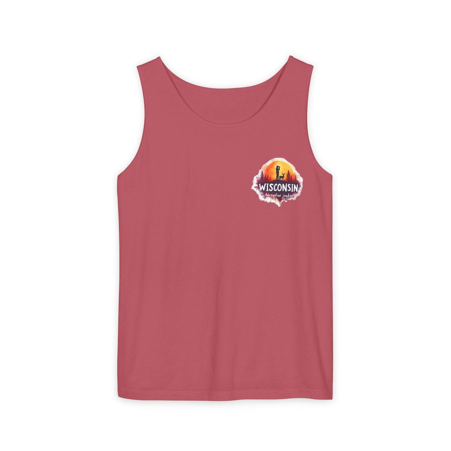 Wisconsin Adrenaline Junkies - Unisex Garment-Dyed Tank Top