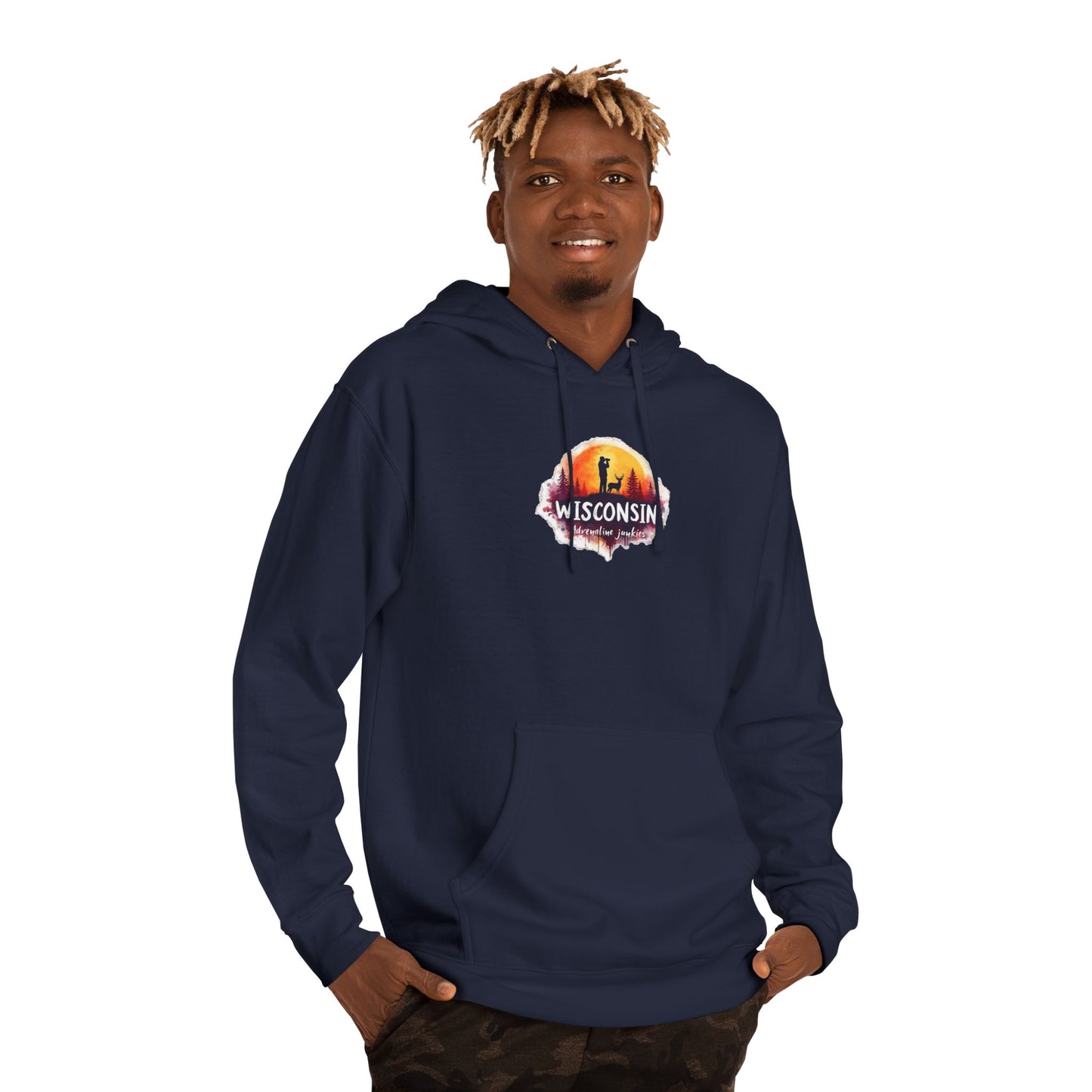 Wisconsin adrenaline junkies - Unisex Hooded Sweatshirt