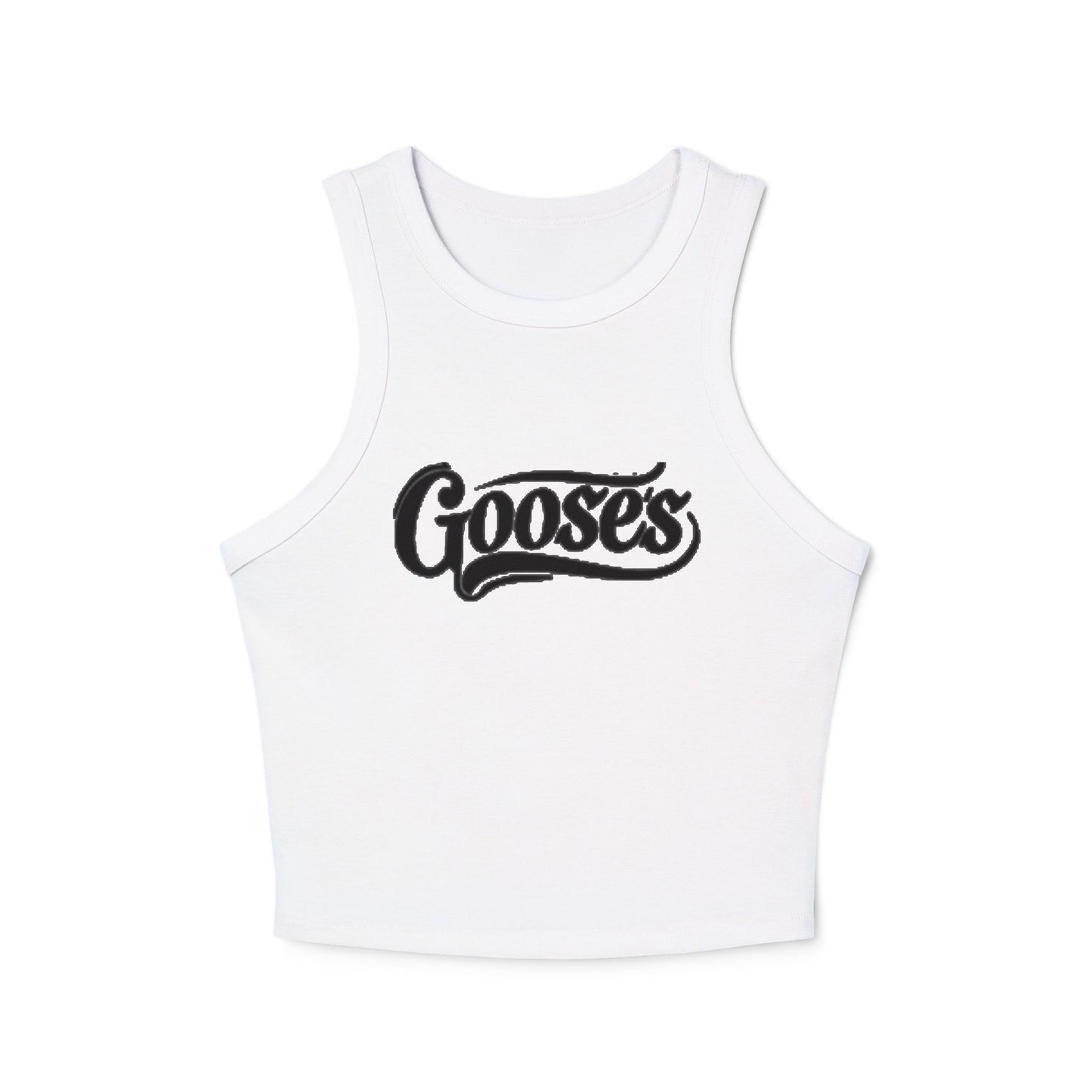 Goose's Women's Micro Rib Racer Tank Top