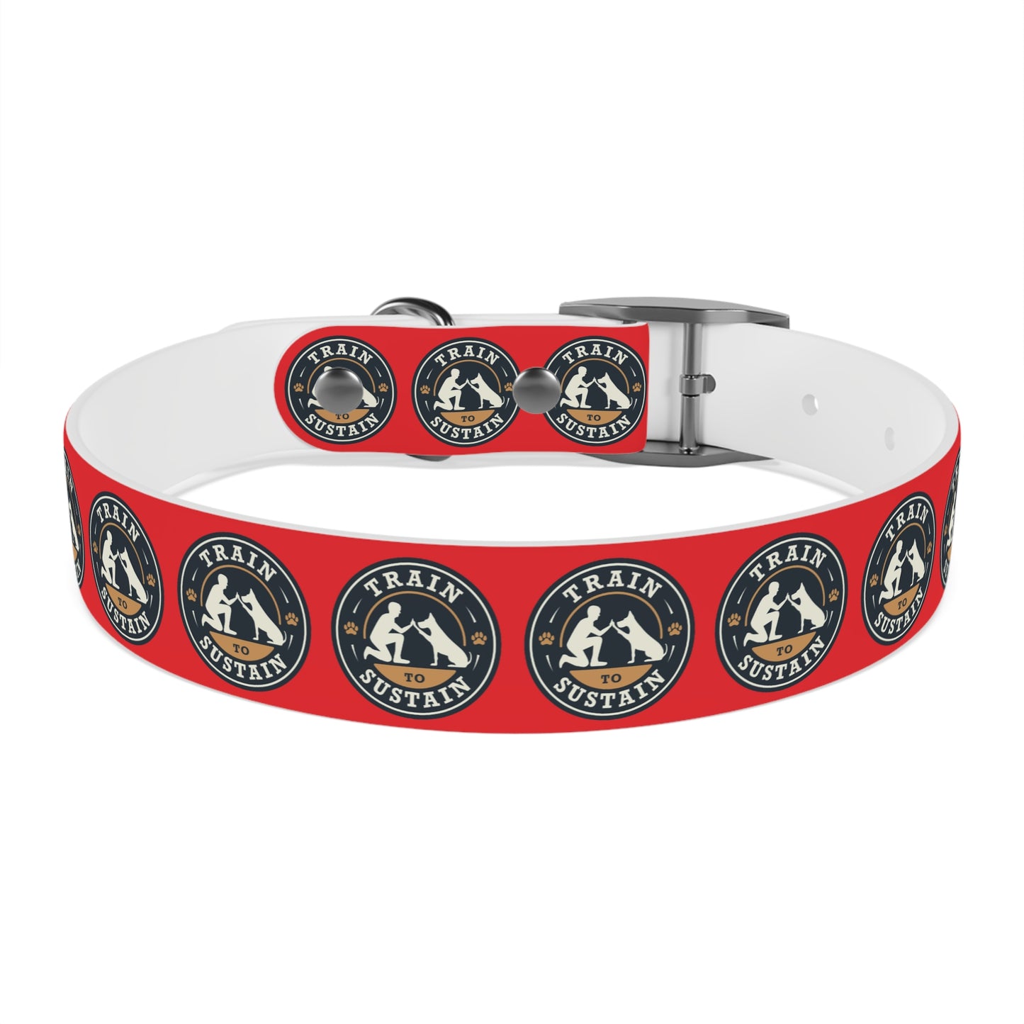 Train to Sustain Design - Dog Collar (Red)