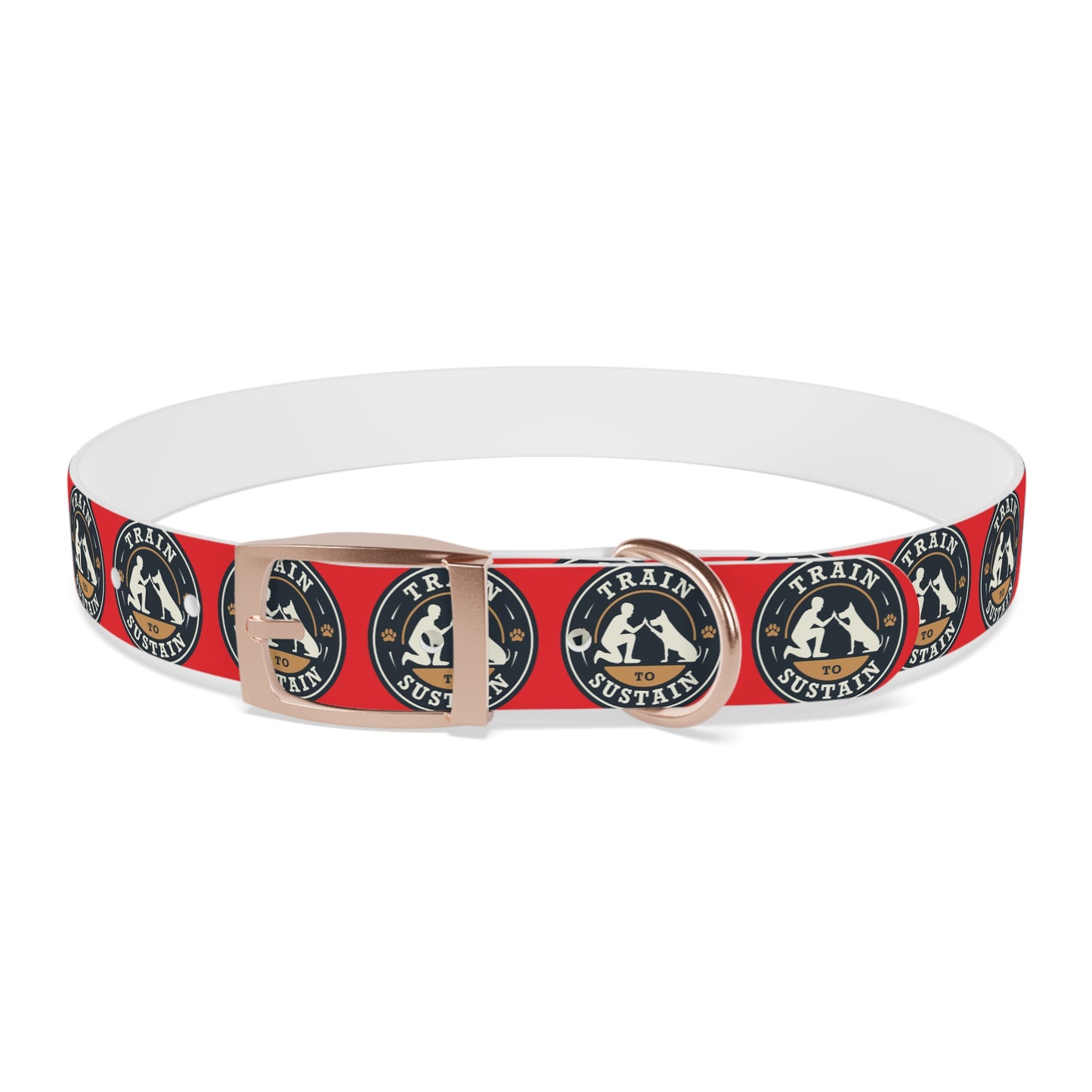 Train to Sustain Design - Dog Collar (Red)