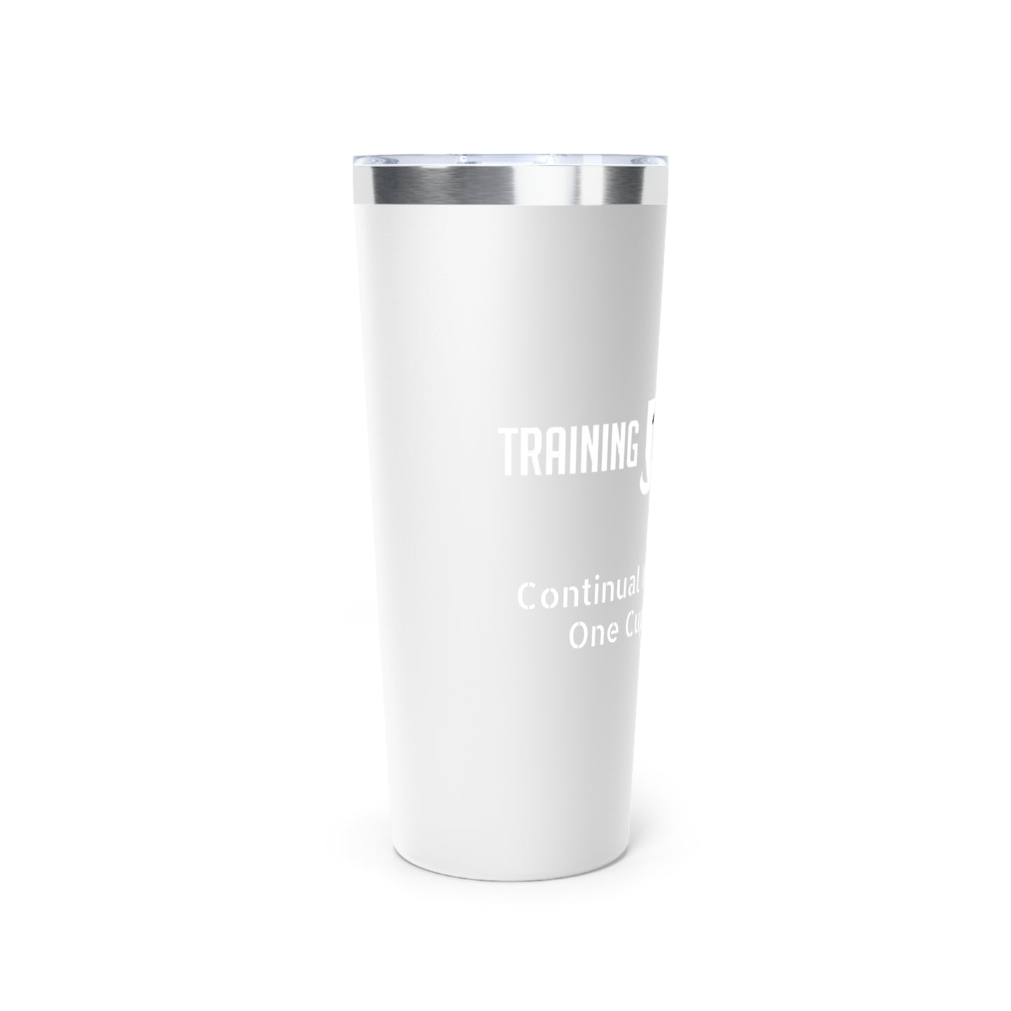 Training 101 Academy Copper Vacuum Insulated Tumbler, 22oz Continual Improvement, One Cup at a Time