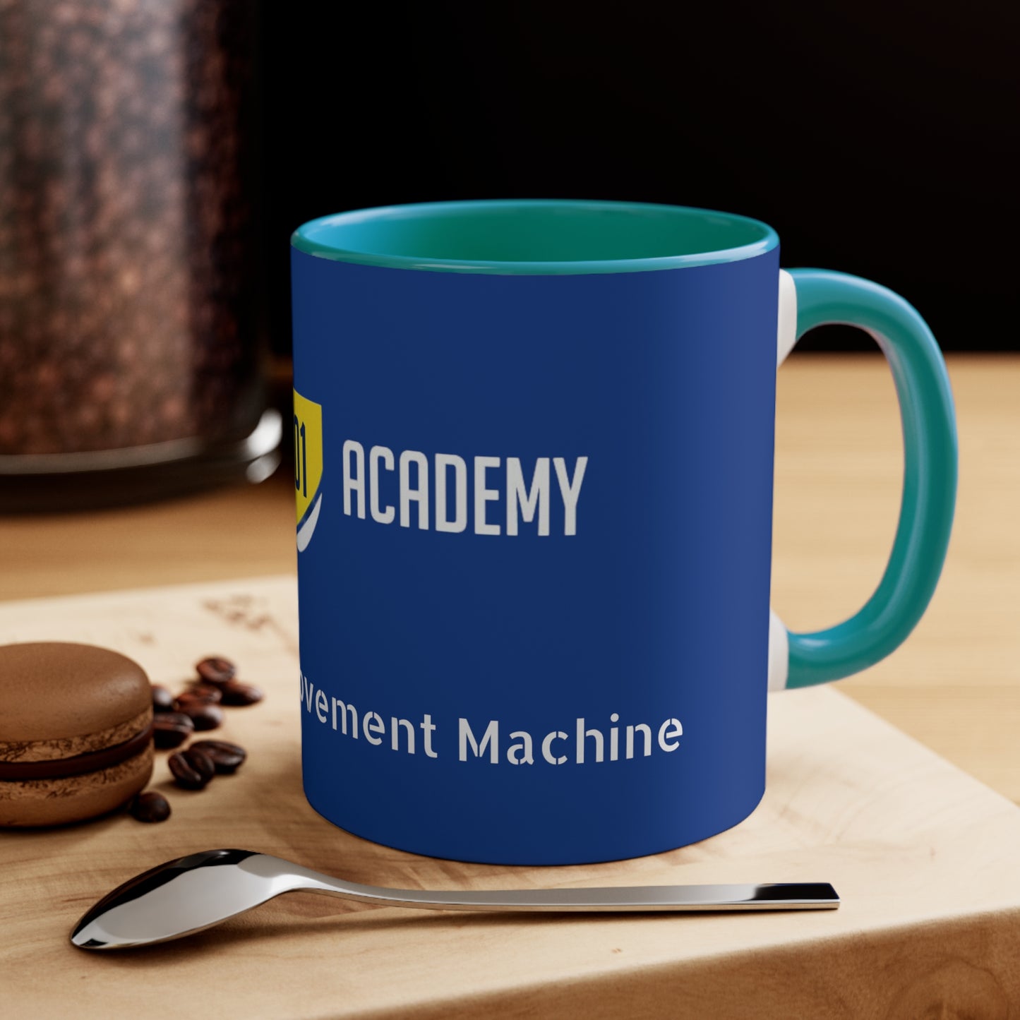 Training 101 Academy 11oz Accent Mug blue yellow