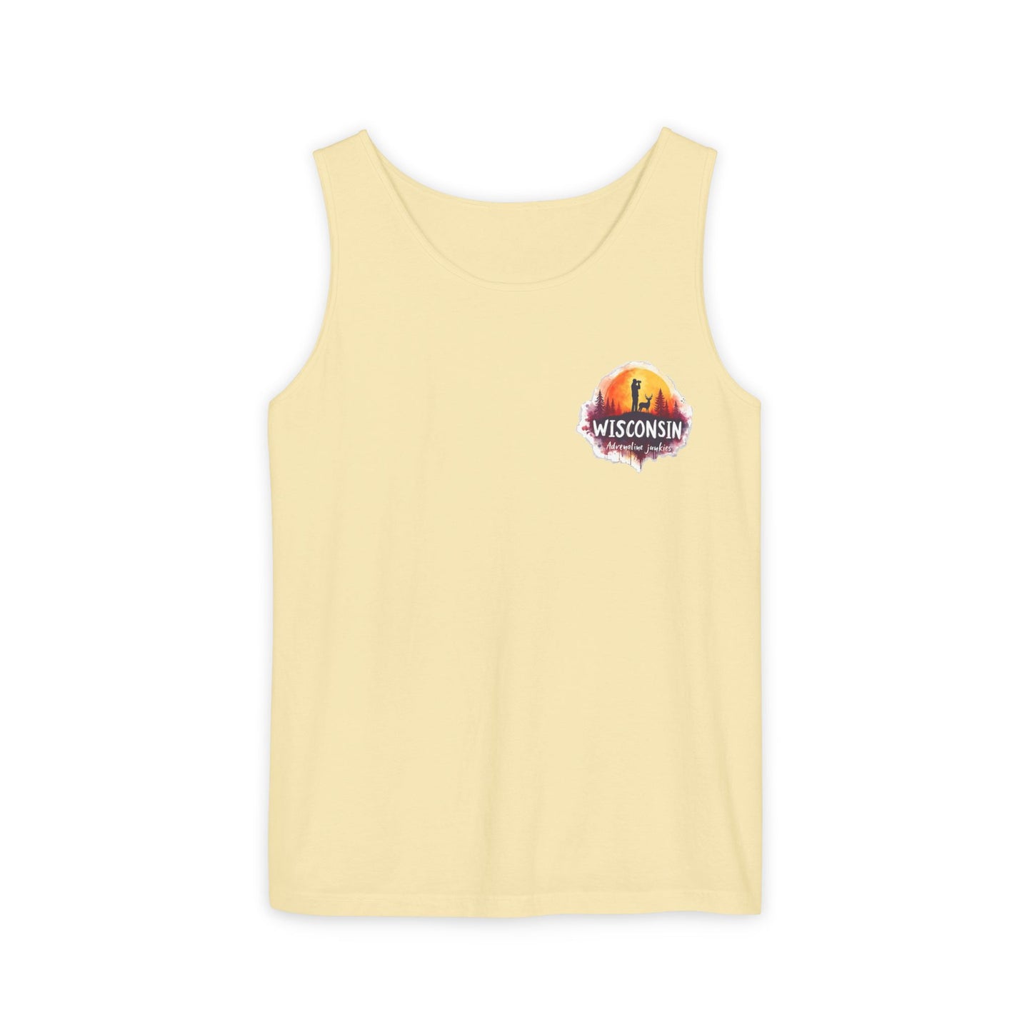 Wisconsin Adrenaline Junkies - Unisex Garment-Dyed Tank Top