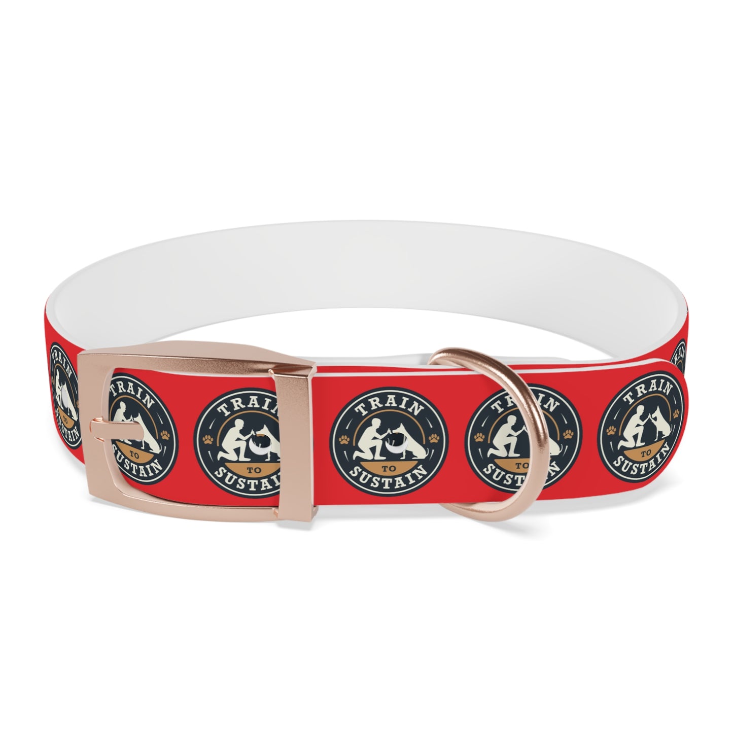 Train to Sustain Design - Dog Collar (Red)