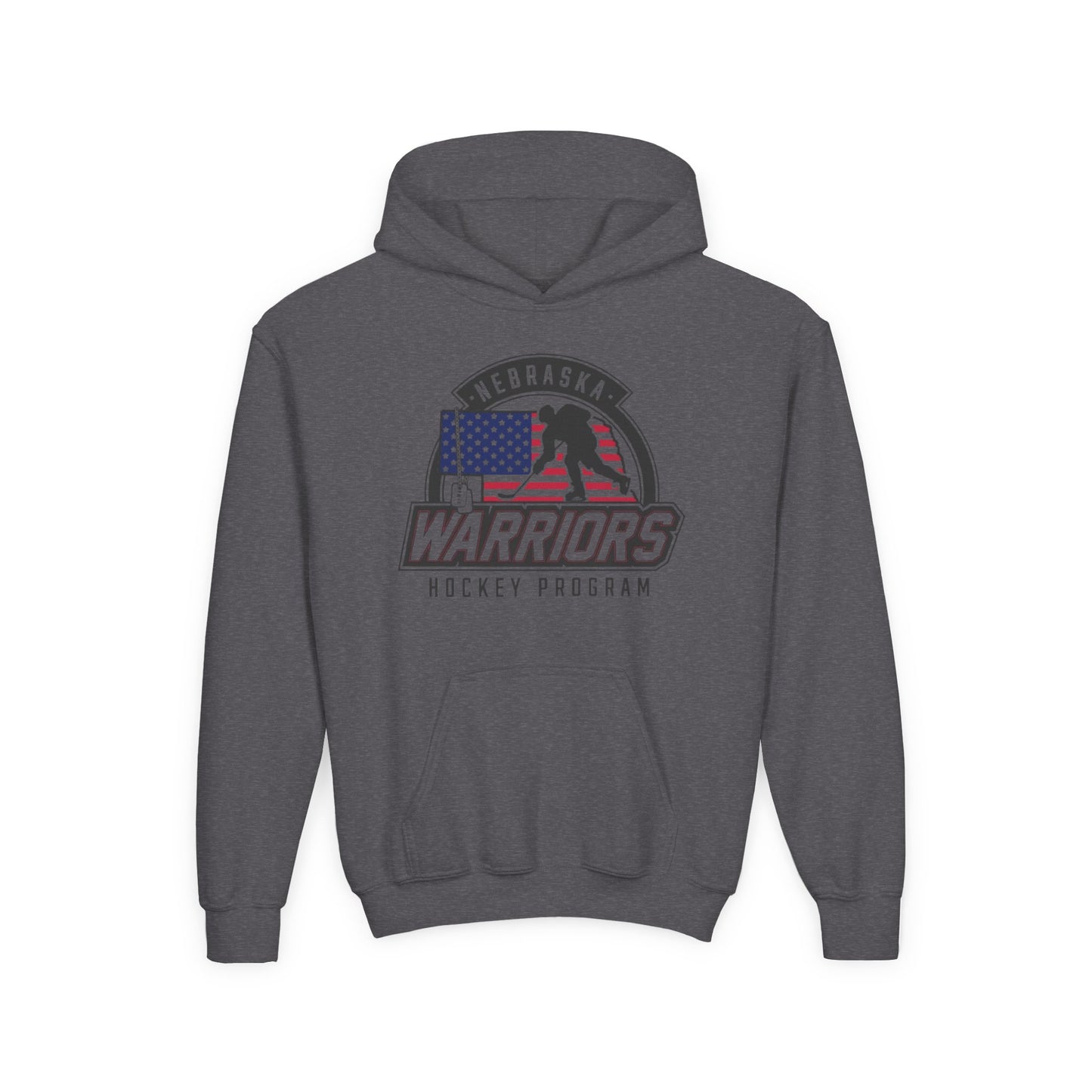 Nebraska Warriors Hockey Program Youth Hooded Sweatshirt