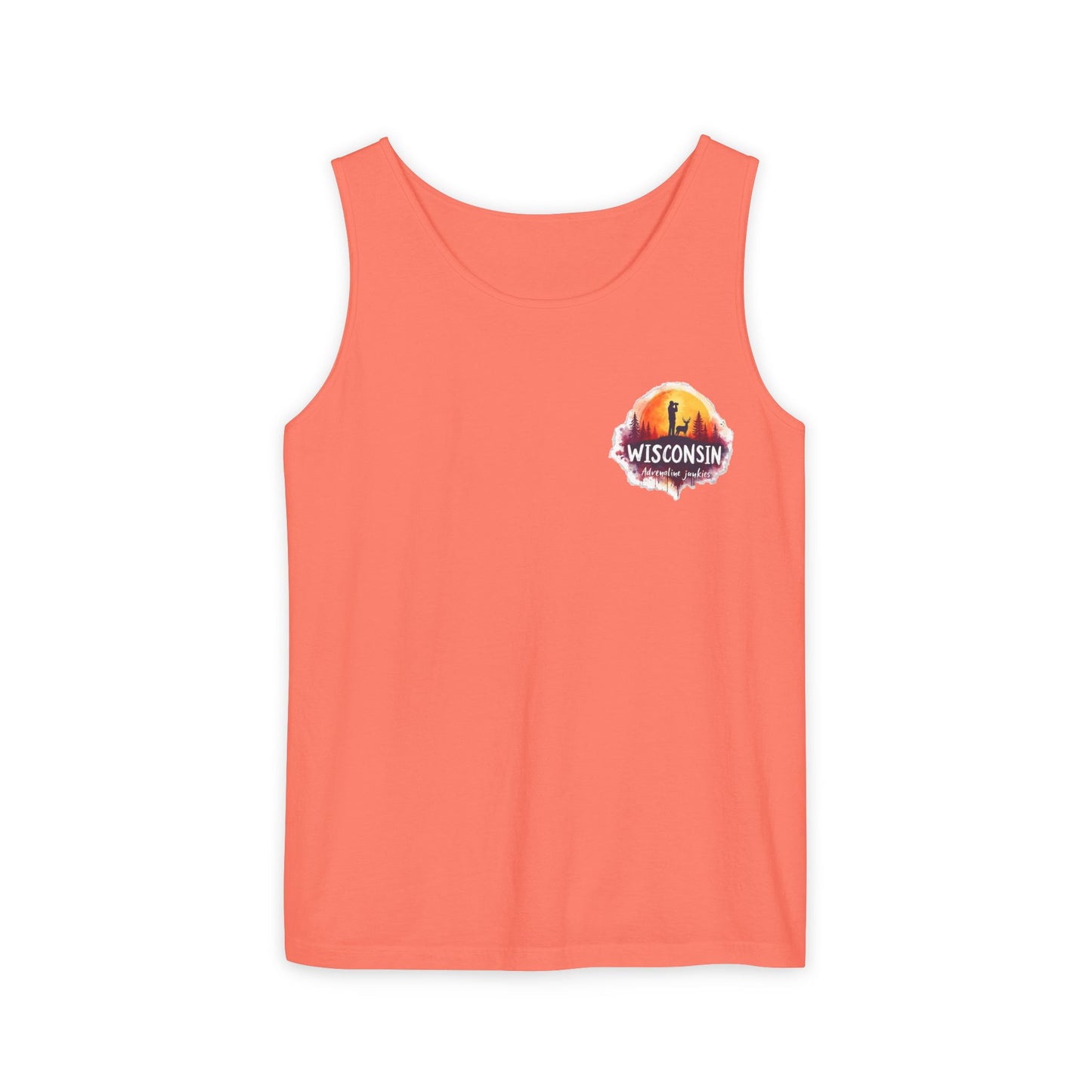 Wisconsin Adrenaline Junkies - Unisex Garment-Dyed Tank Top