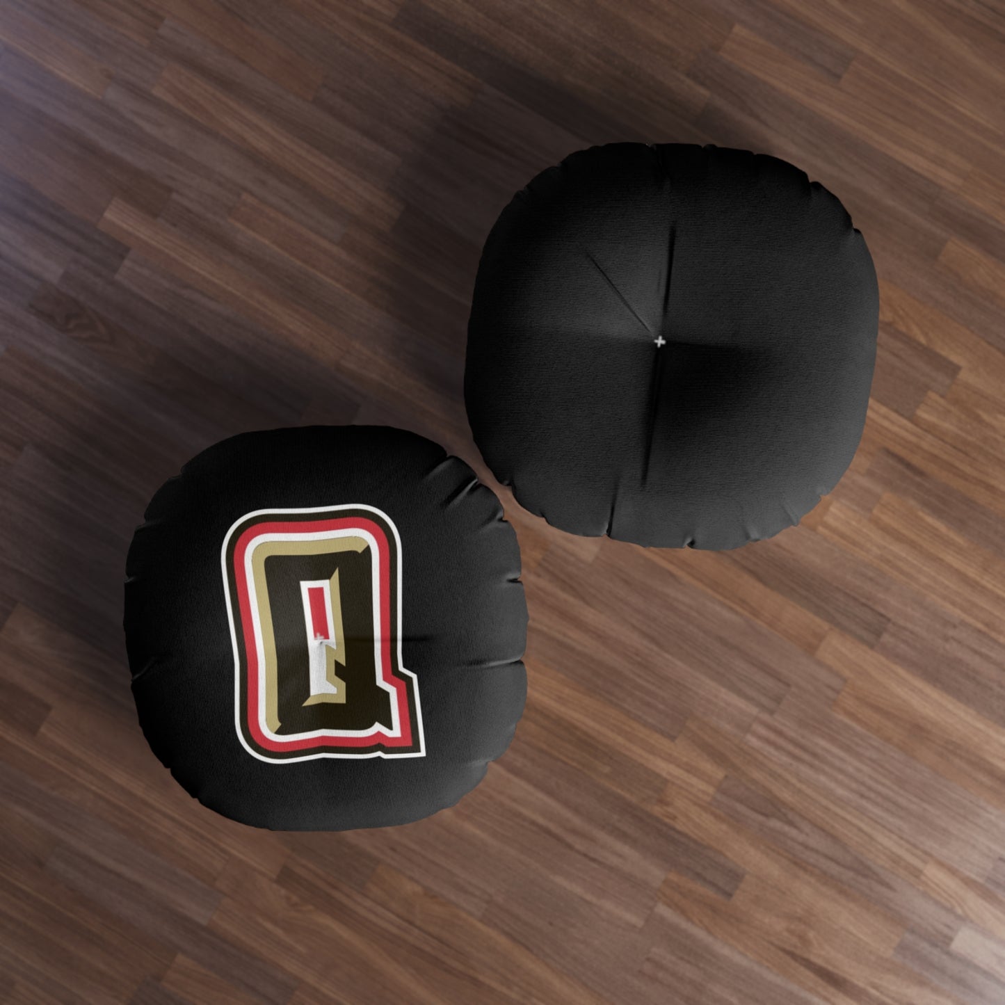 Quakes - Tufted Floor Pillow, Round