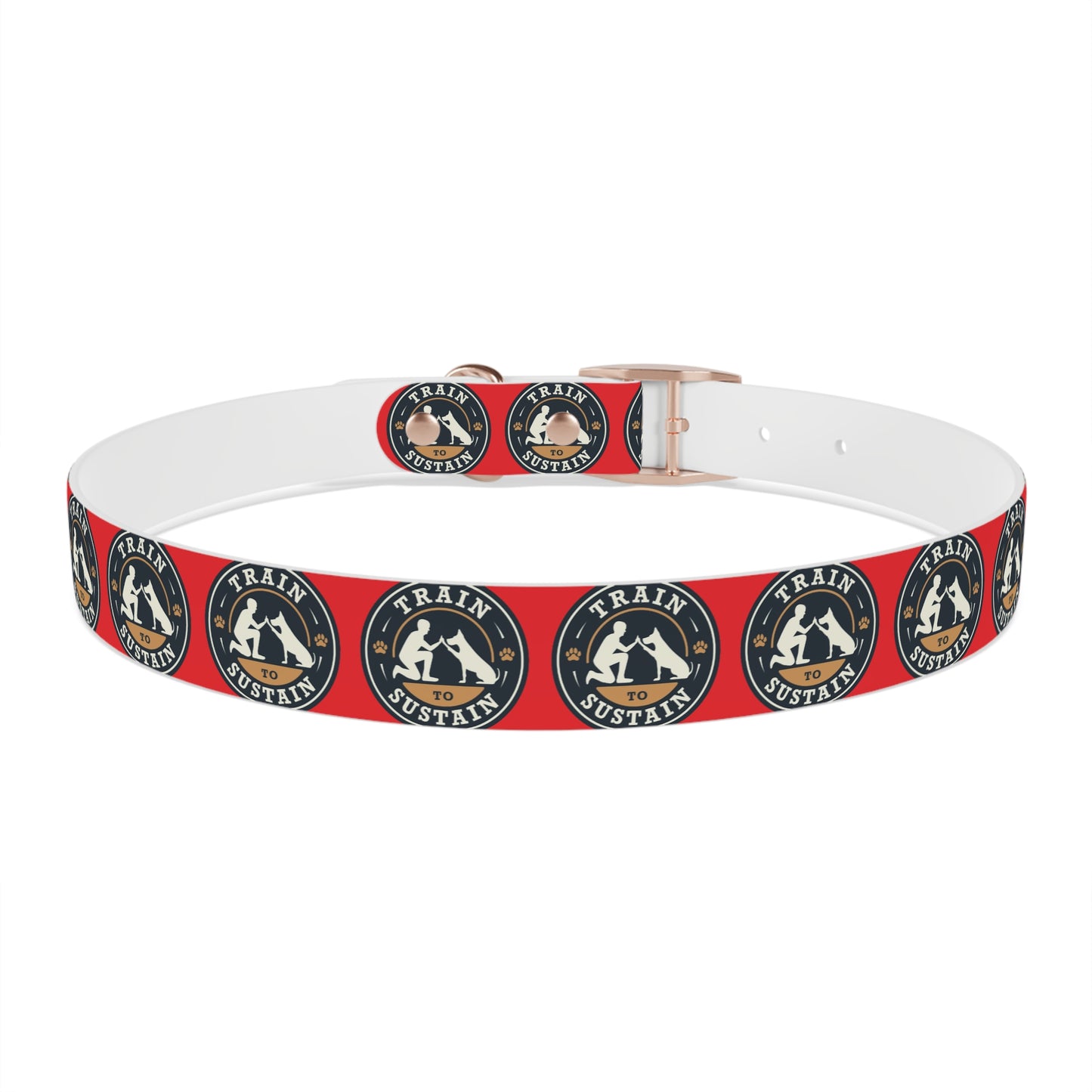 Train to Sustain Design - Dog Collar (Red)