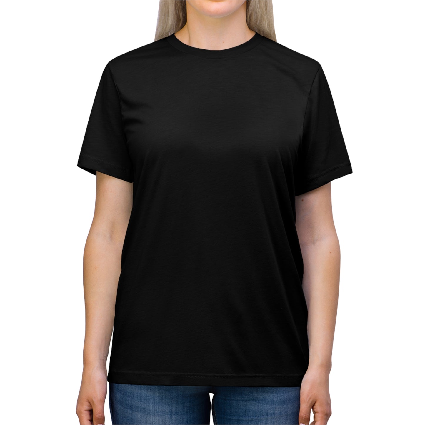 Label in neck - Template - Unisex Triblend Tee