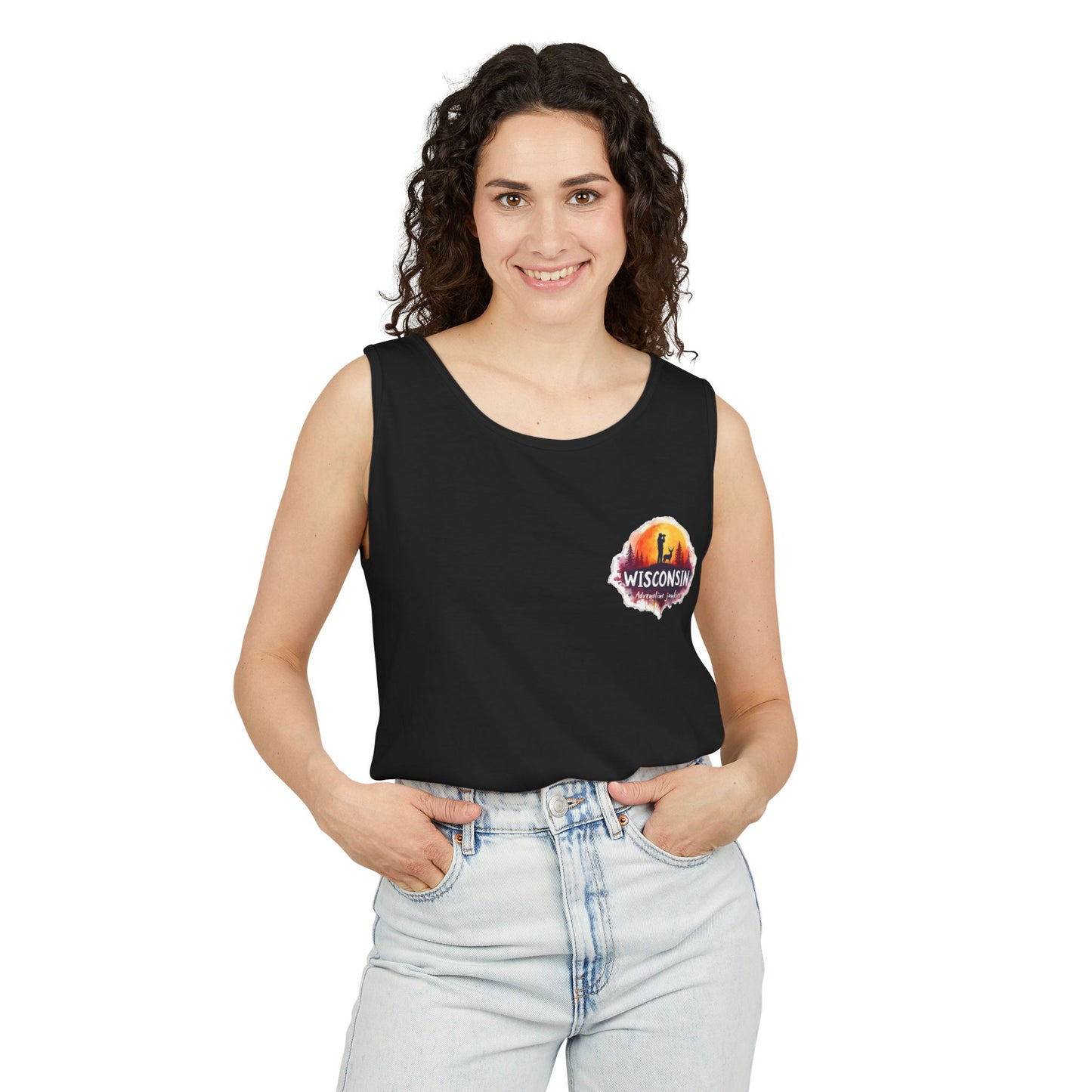 Wisconsin Adrenaline Junkies - Unisex Garment-Dyed Tank Top