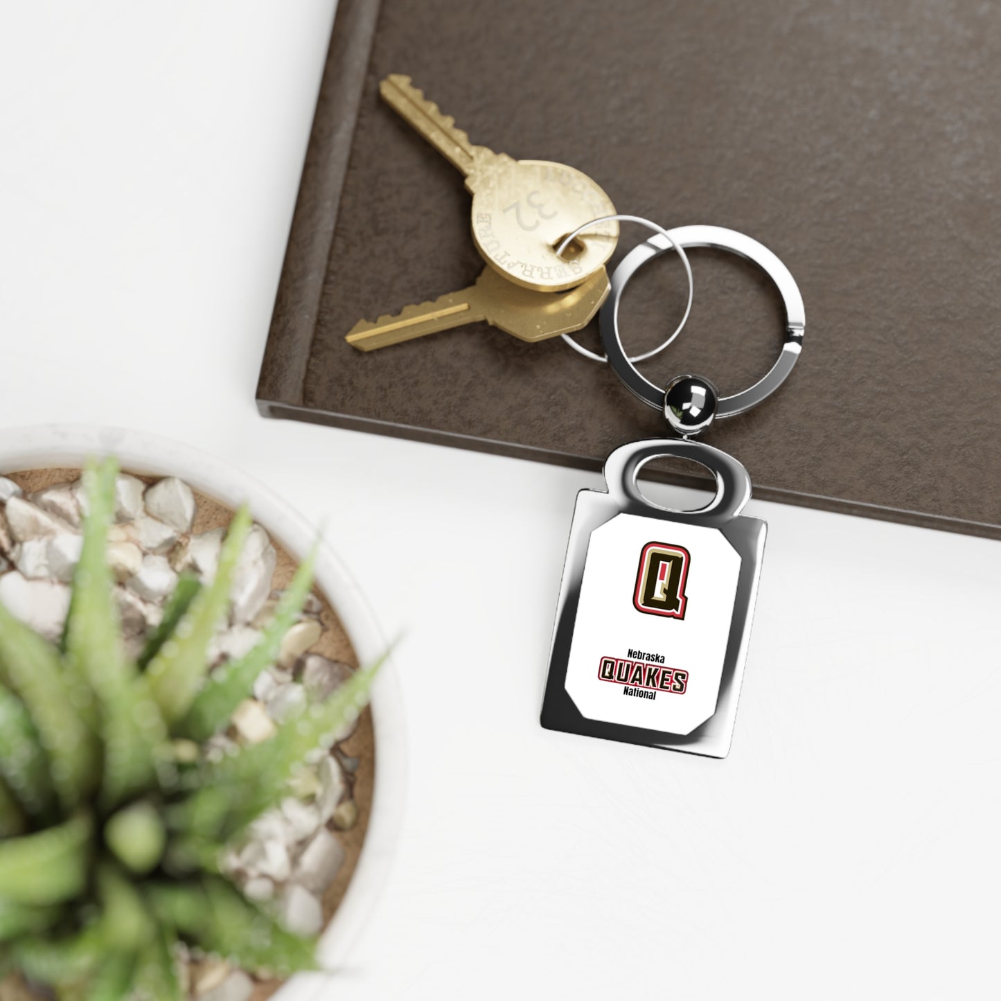 Quakes - Rectangle Photo Keyring