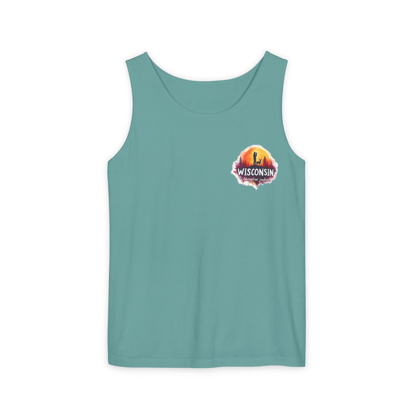 Wisconsin Adrenaline Junkies - Unisex Garment-Dyed Tank Top