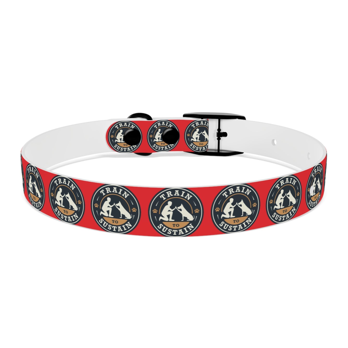 Train to Sustain Design - Dog Collar (Red)