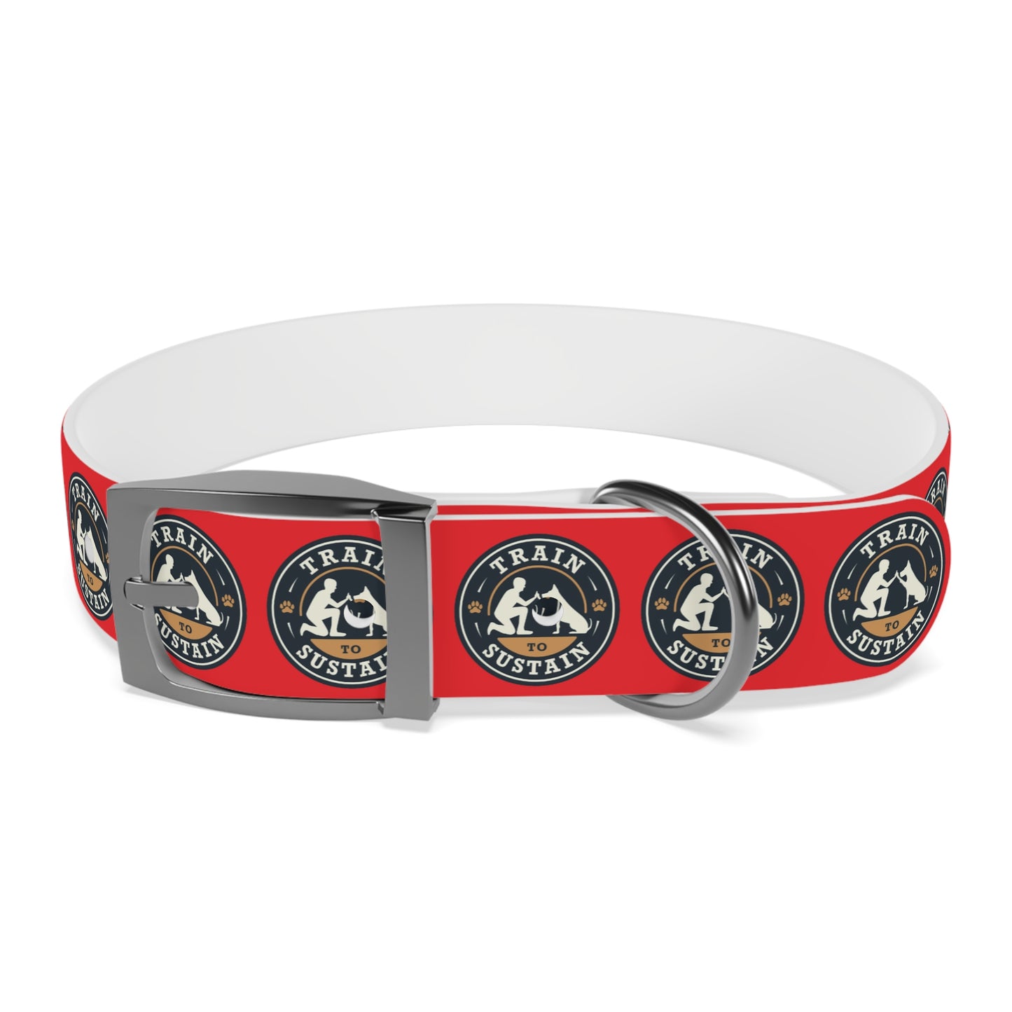 Train to Sustain Design - Dog Collar (Red)