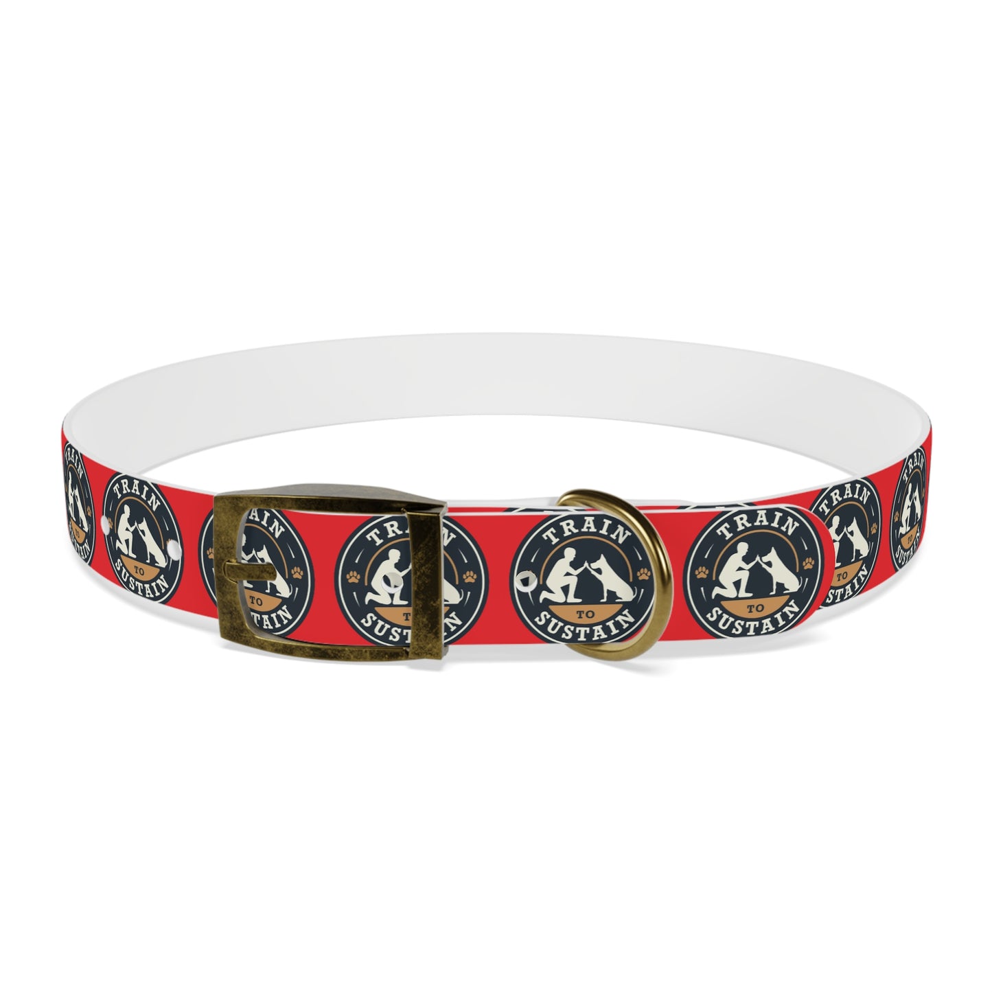 Train to Sustain Design - Dog Collar (Red)