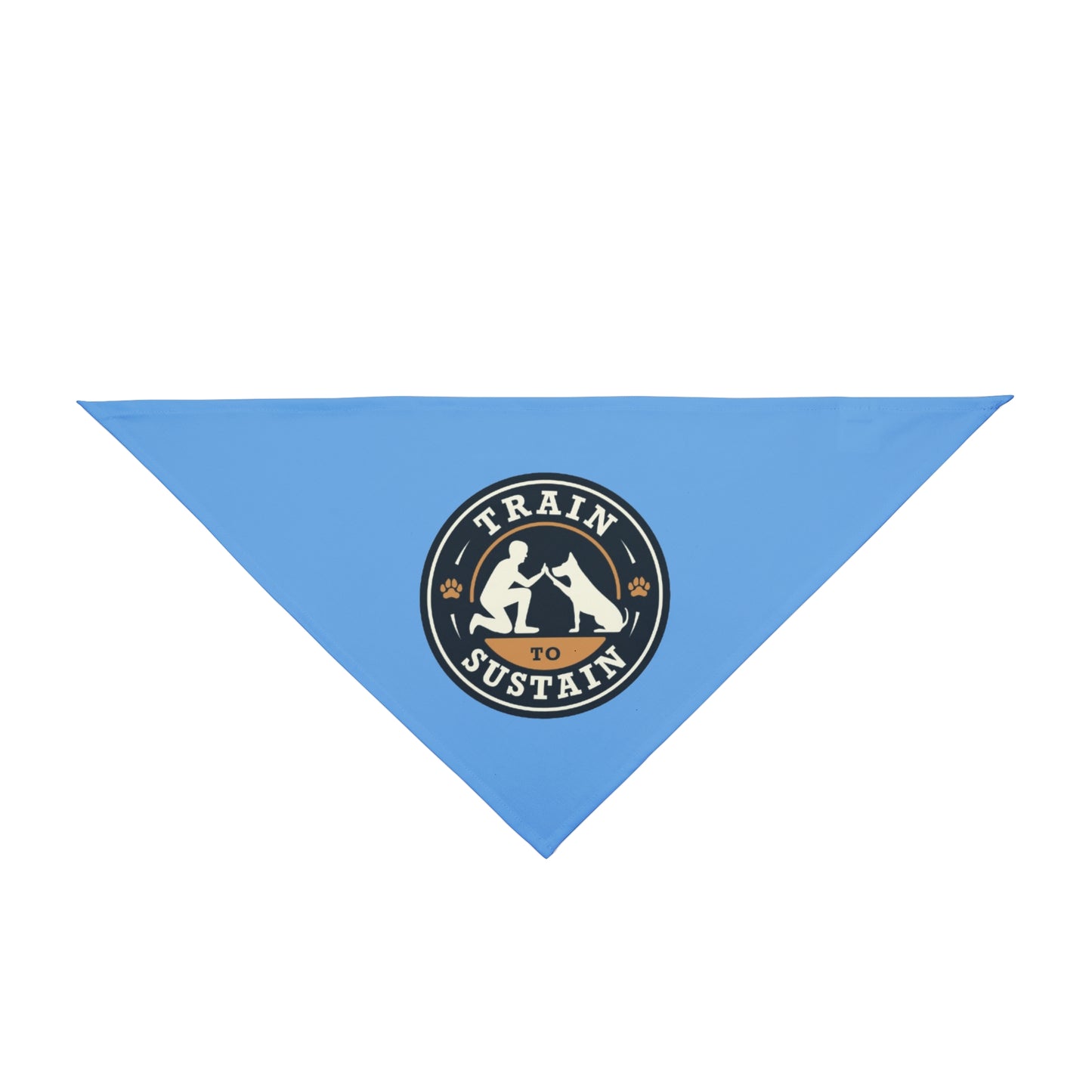 Train to Sustain - Pet Bandana (Blue)