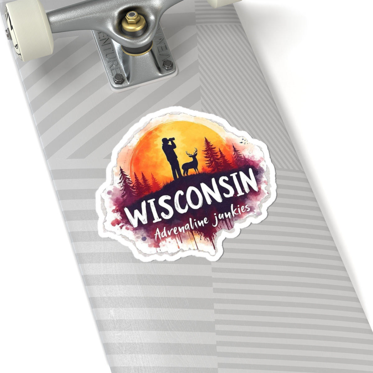 Wisconsin Adrenaline Junkies - Kiss-Cut Stickers
