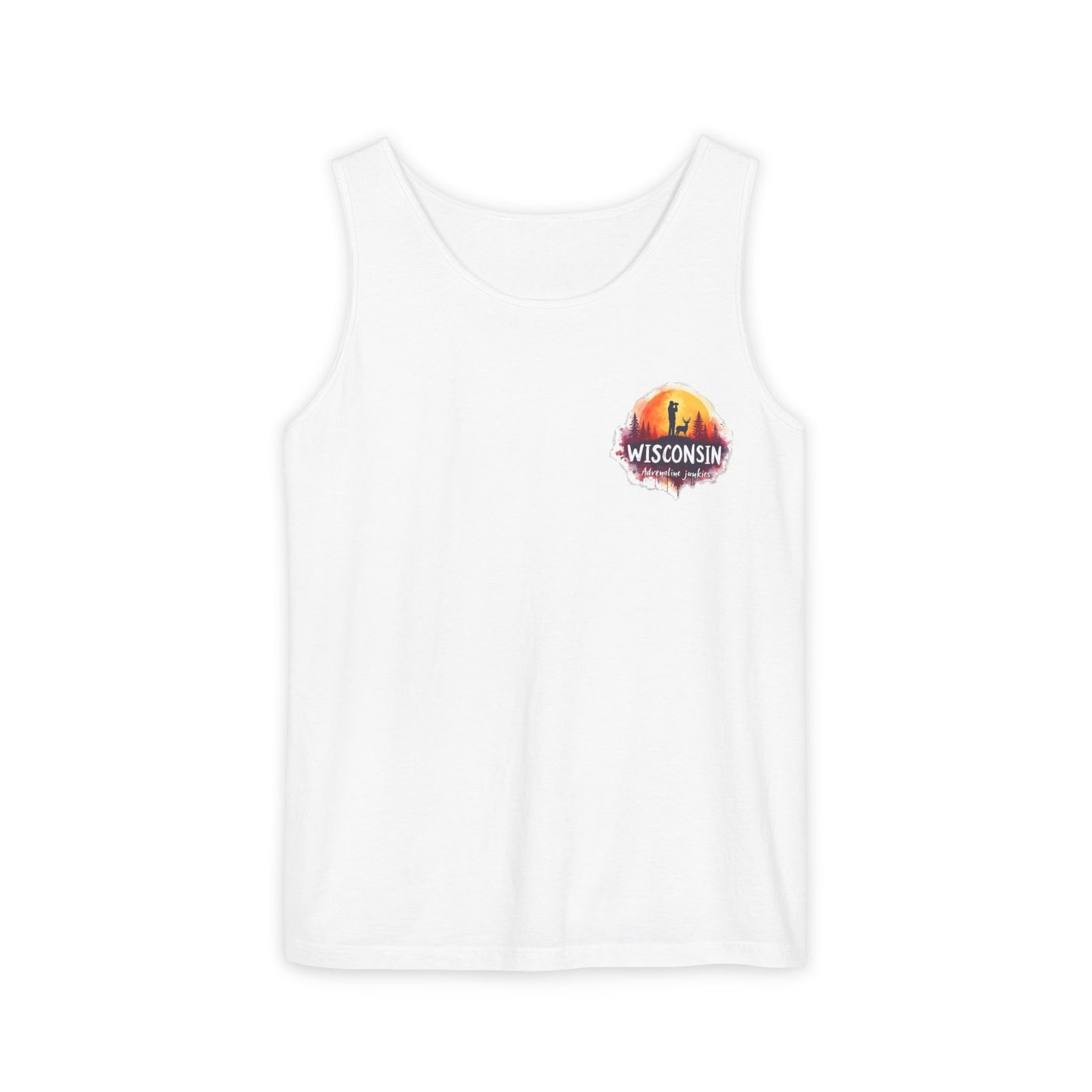 Wisconsin Adrenaline Junkies - Unisex Garment-Dyed Tank Top