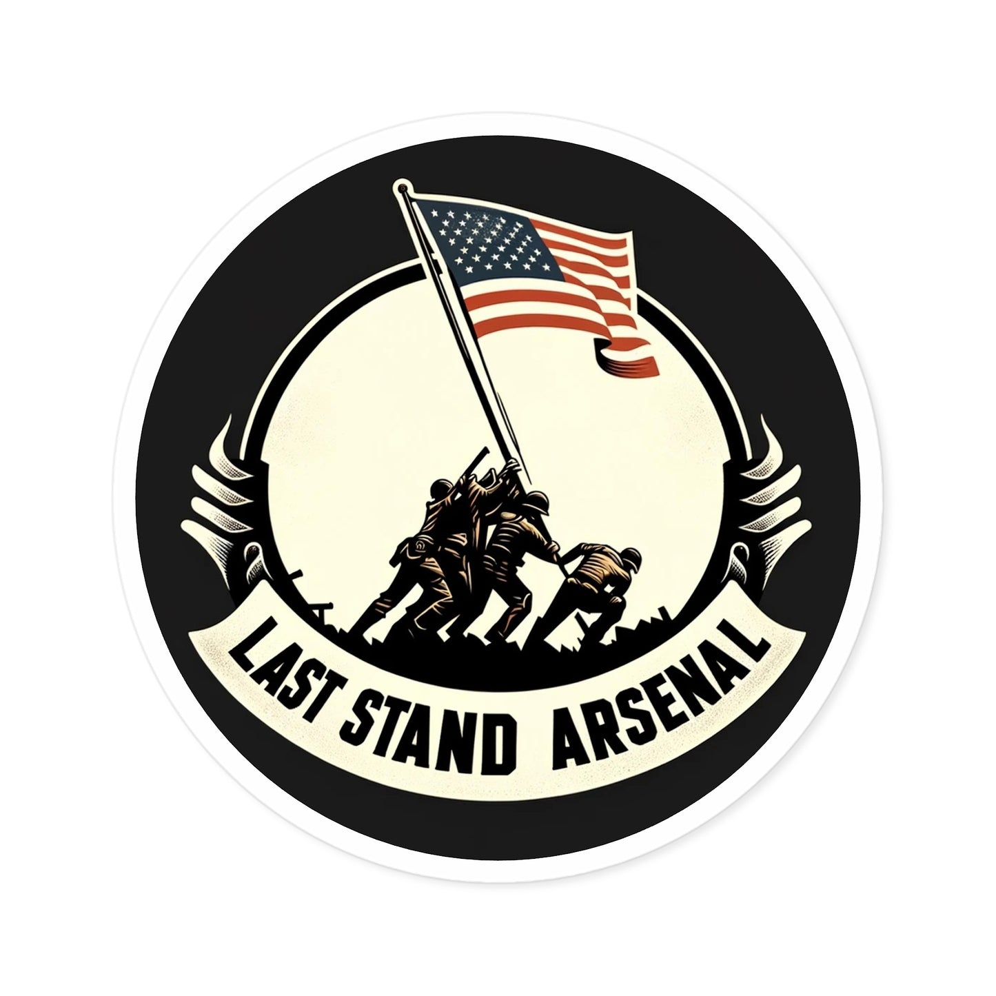 Last Stand Arsenal - All Together Round Sticker